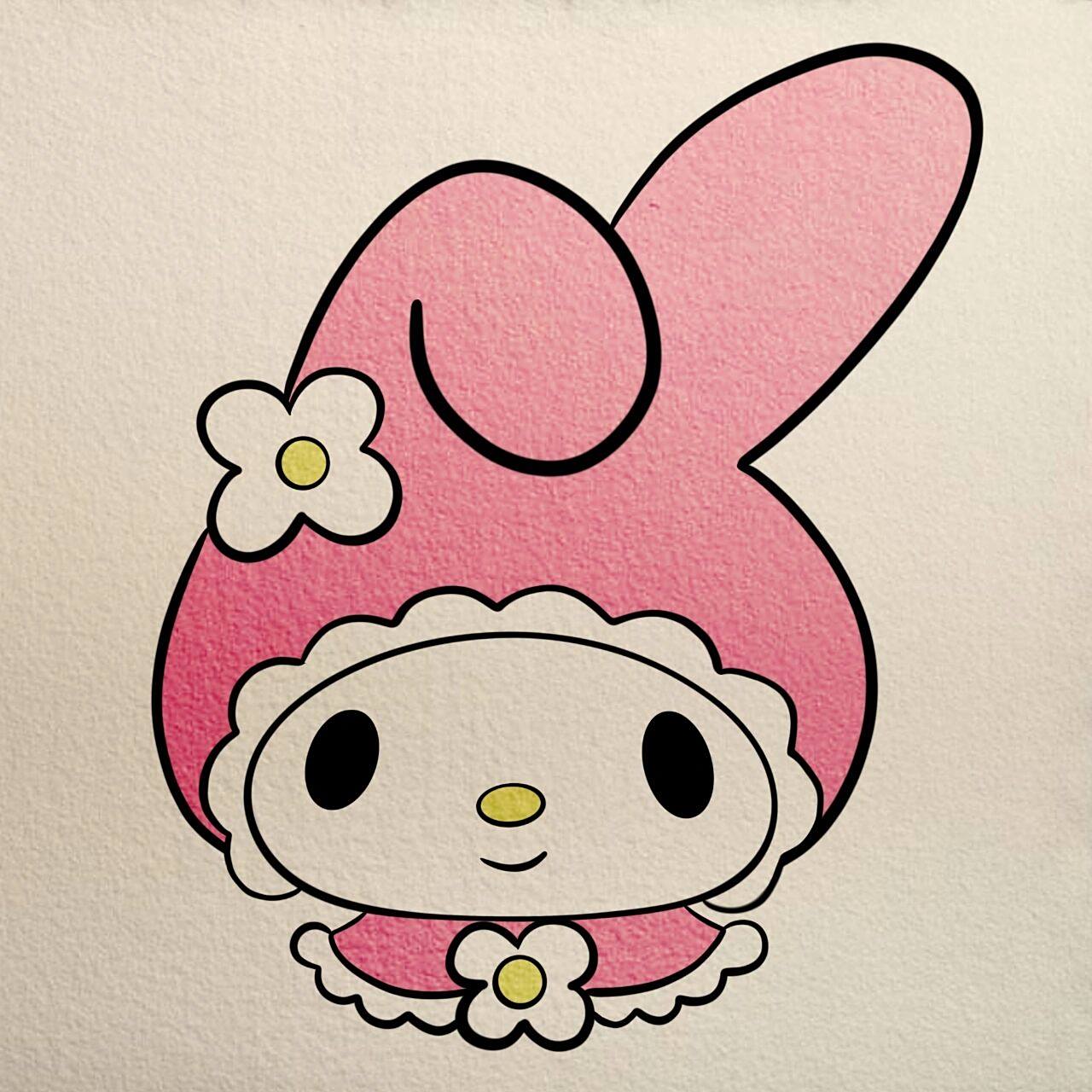 美乐蒂7815简笔画7815 95哪个女生能抵得住萌乎乎的美乐蒂