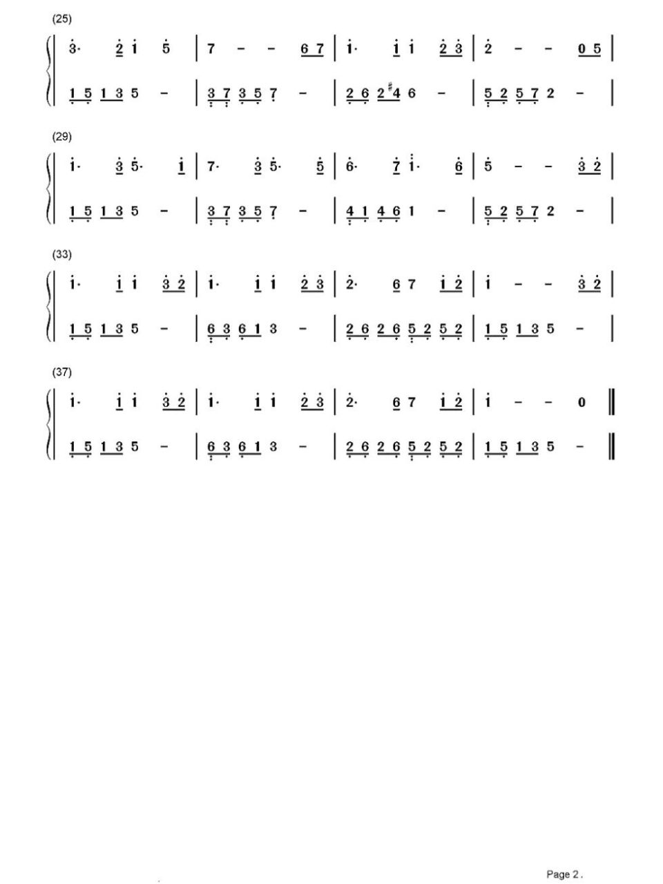 钢琴流行歌曲简谱分享13之 月亮代表我的心 #钢琴简谱# #钢琴弹奏