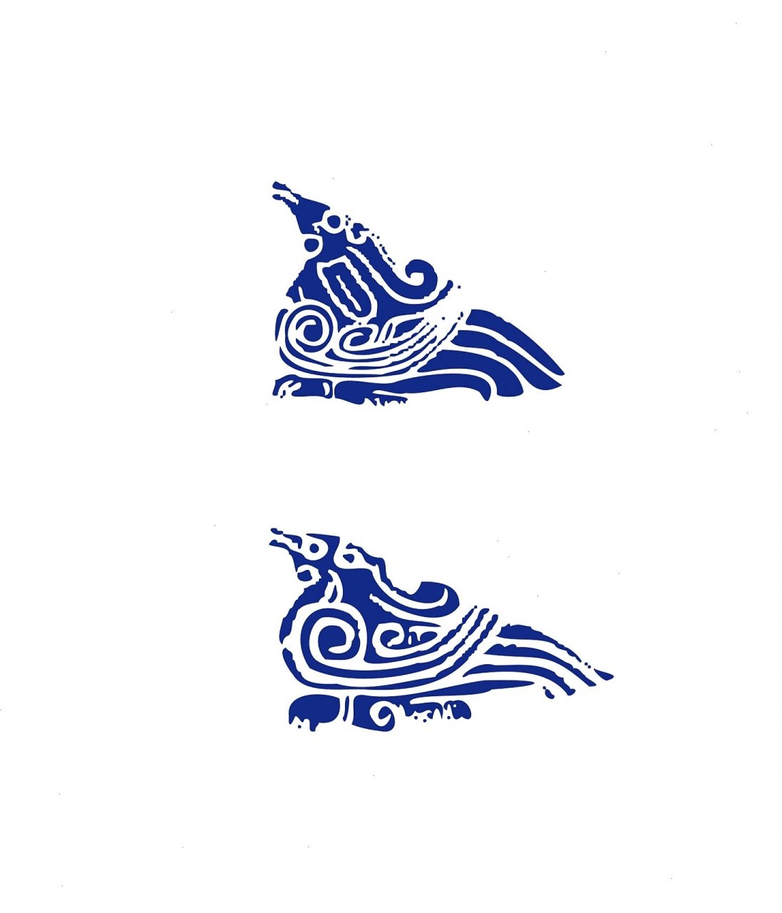 玉器纹饰图案-凤,鸟纹(一) 凤鸟纹,古代玉器纹饰之一.