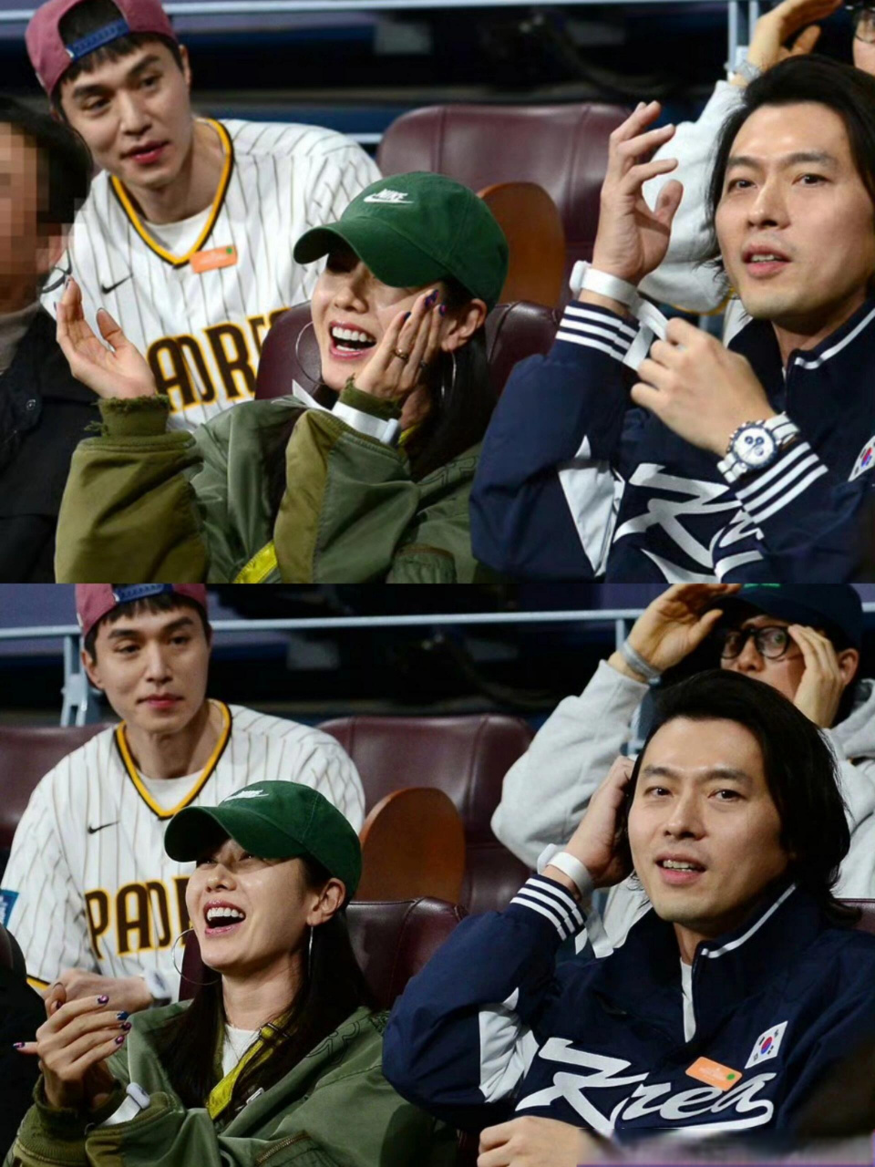 玄彬孙艺珍同框看球赛,感觉两人状态都不太好