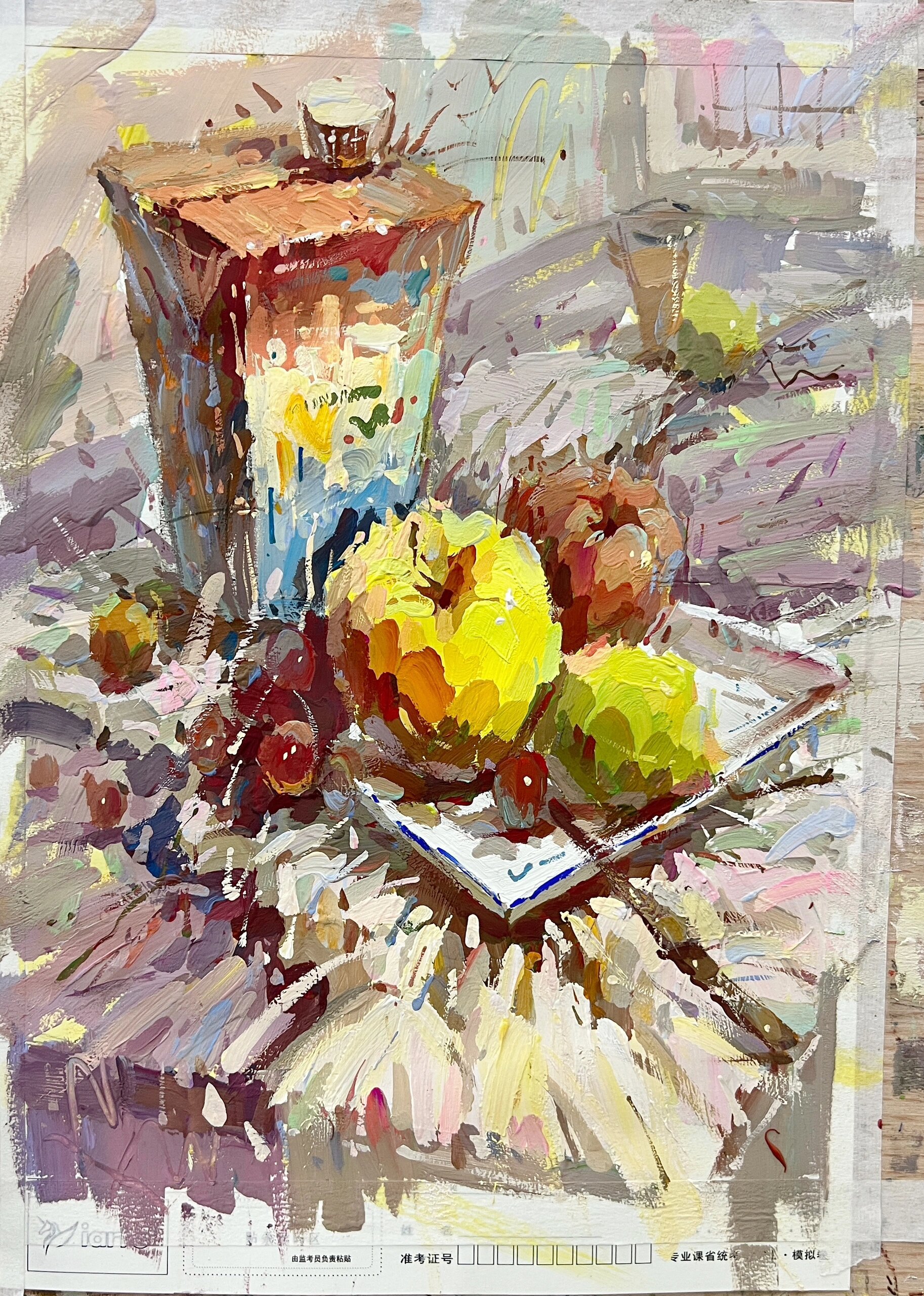 色彩静物牛奶盒