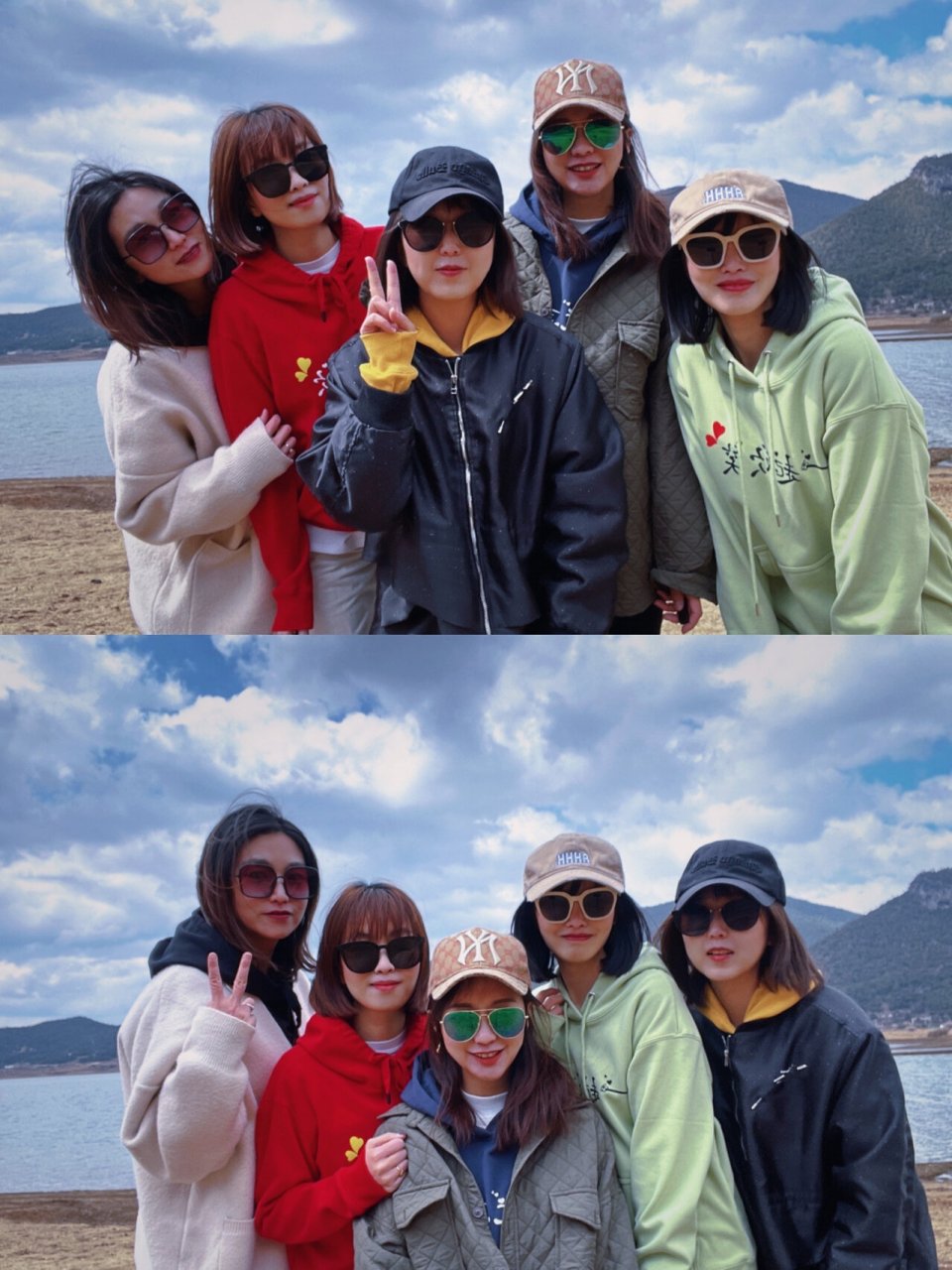 闺蜜沙雕拍照合集 📷五人搞怪合照👭 闺蜜们的沙雕旅行拍照👭