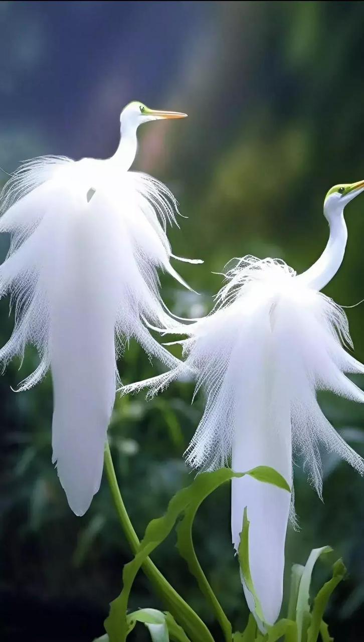 白天鹅花?白仙鹤花?还是仙女下凡花? 真的是活久见. 神奇的世界!