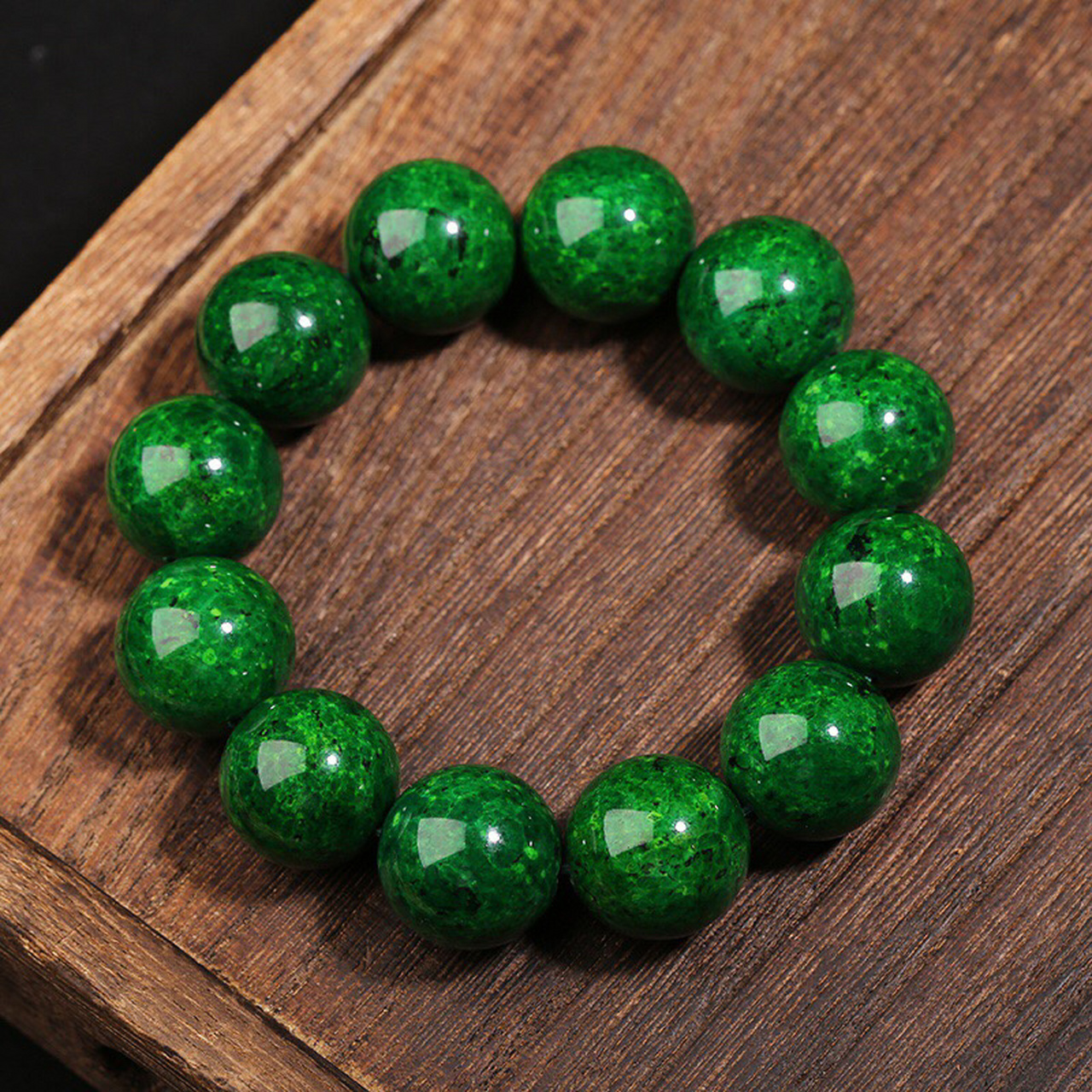 虬角文玩手串 清· 皇室专供 94虬角满花20mm  有"虬"必应 天然植物