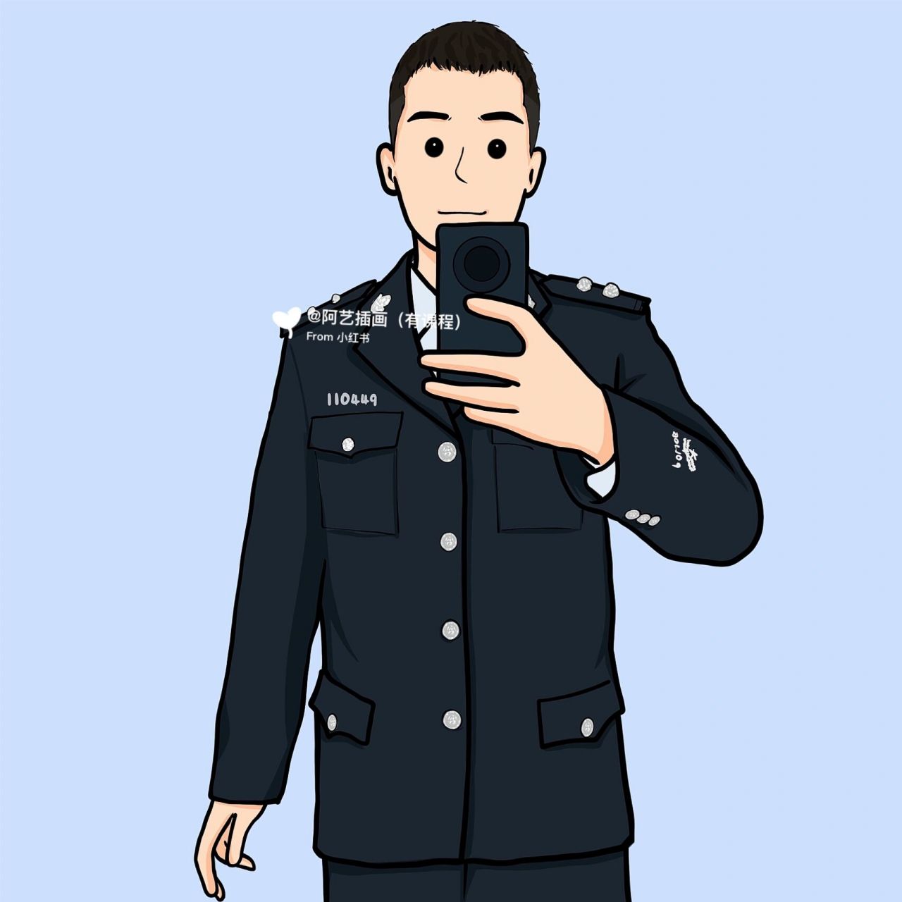 帅气的男生职业头像