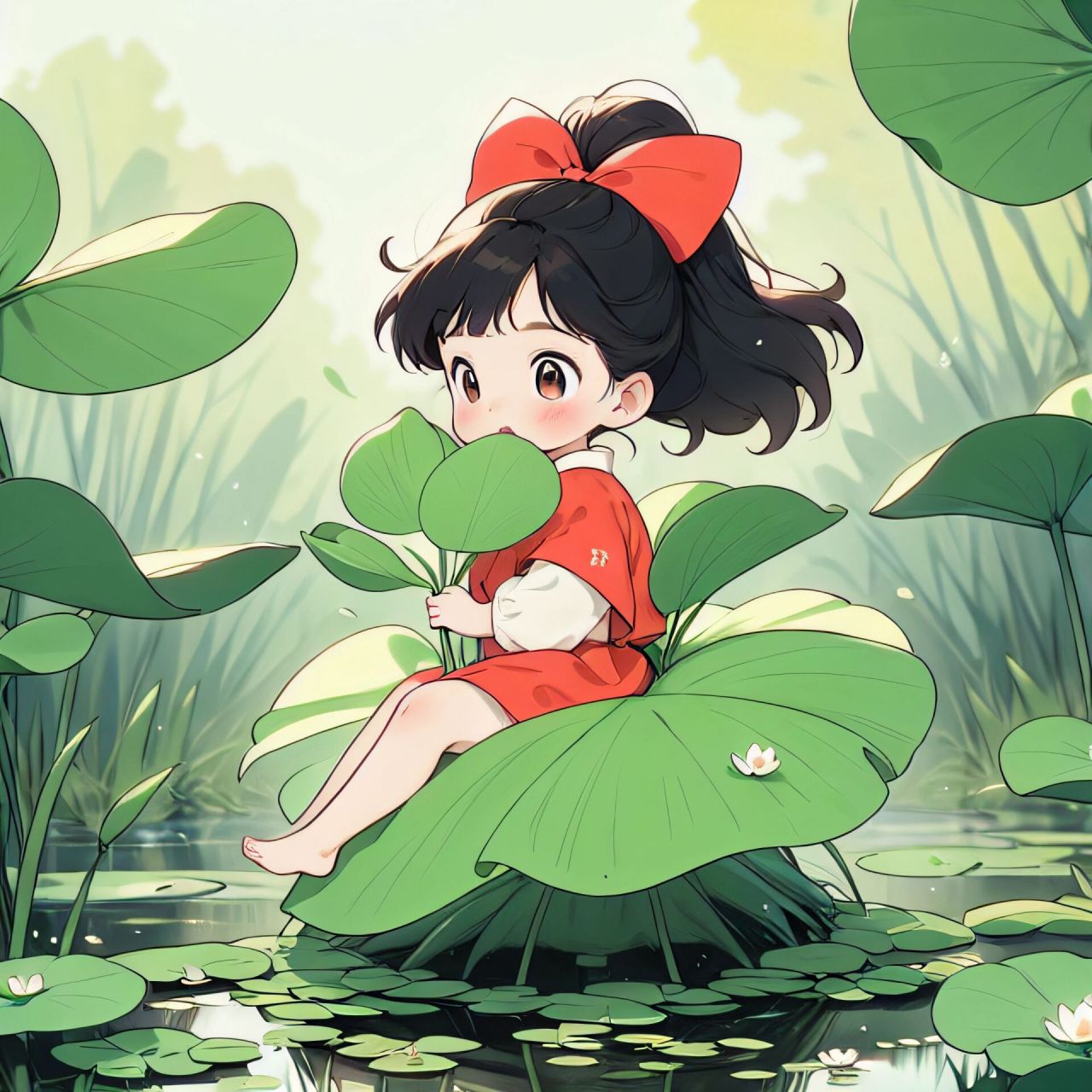 可爱头像|好运莲莲,一往无前