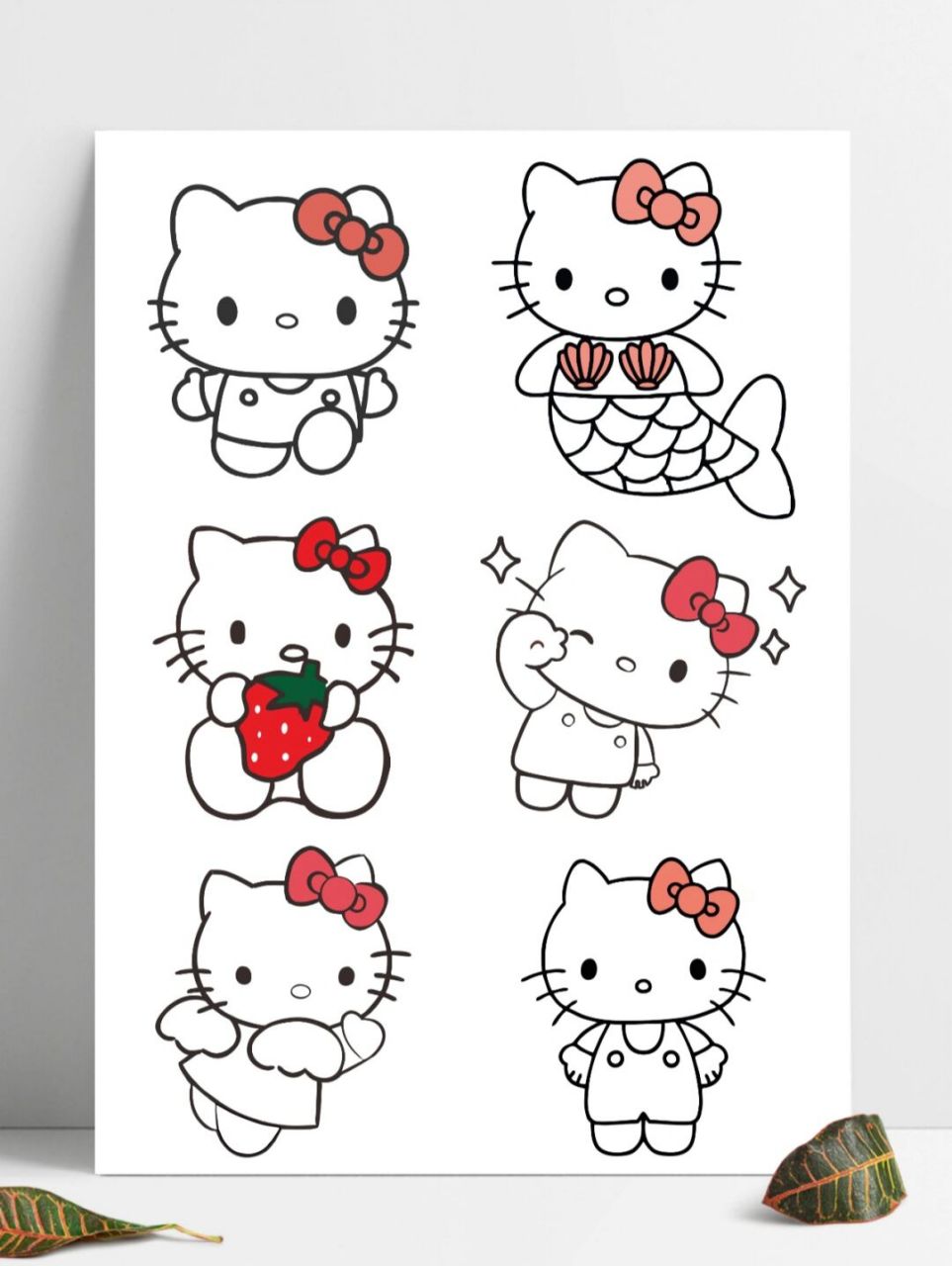 凯蒂猫 一组93爱的hellokitty猫93|凯蒂猫简笔画如果恰巧能用上