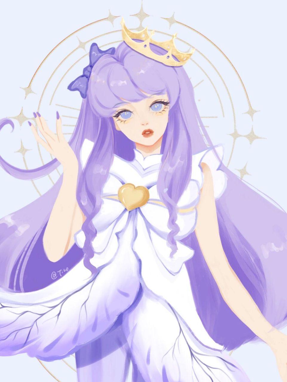 用自己的画风画鸢尾精灵 画了优雅娇艳的鸢尾花拟人～ 你知道鸢尾花的