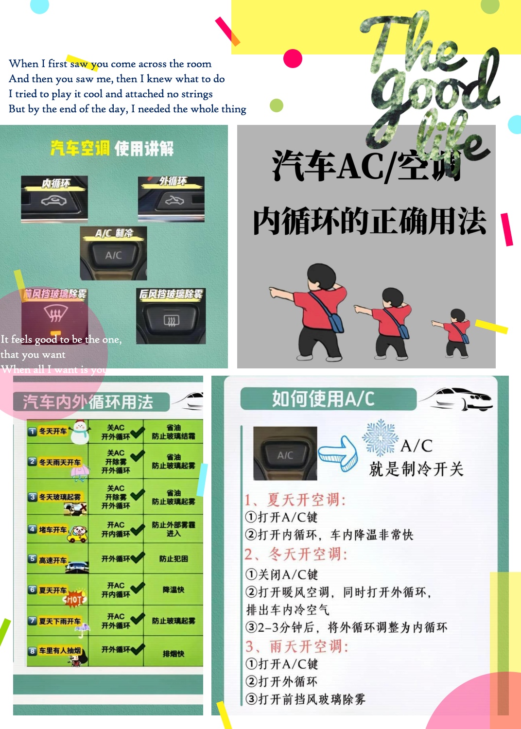 ac 键是 aircondition 的缩写,是空调制冷开关.