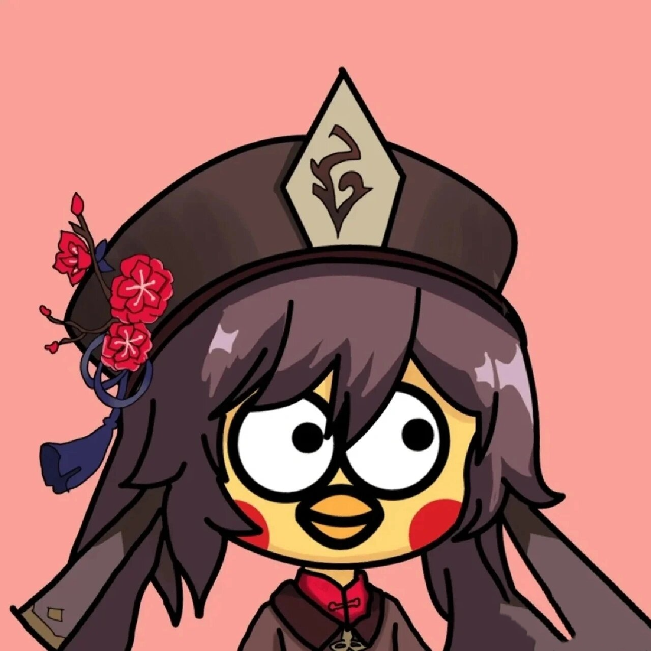 坤坤头像第3弹,后面有个小鲨鱼的