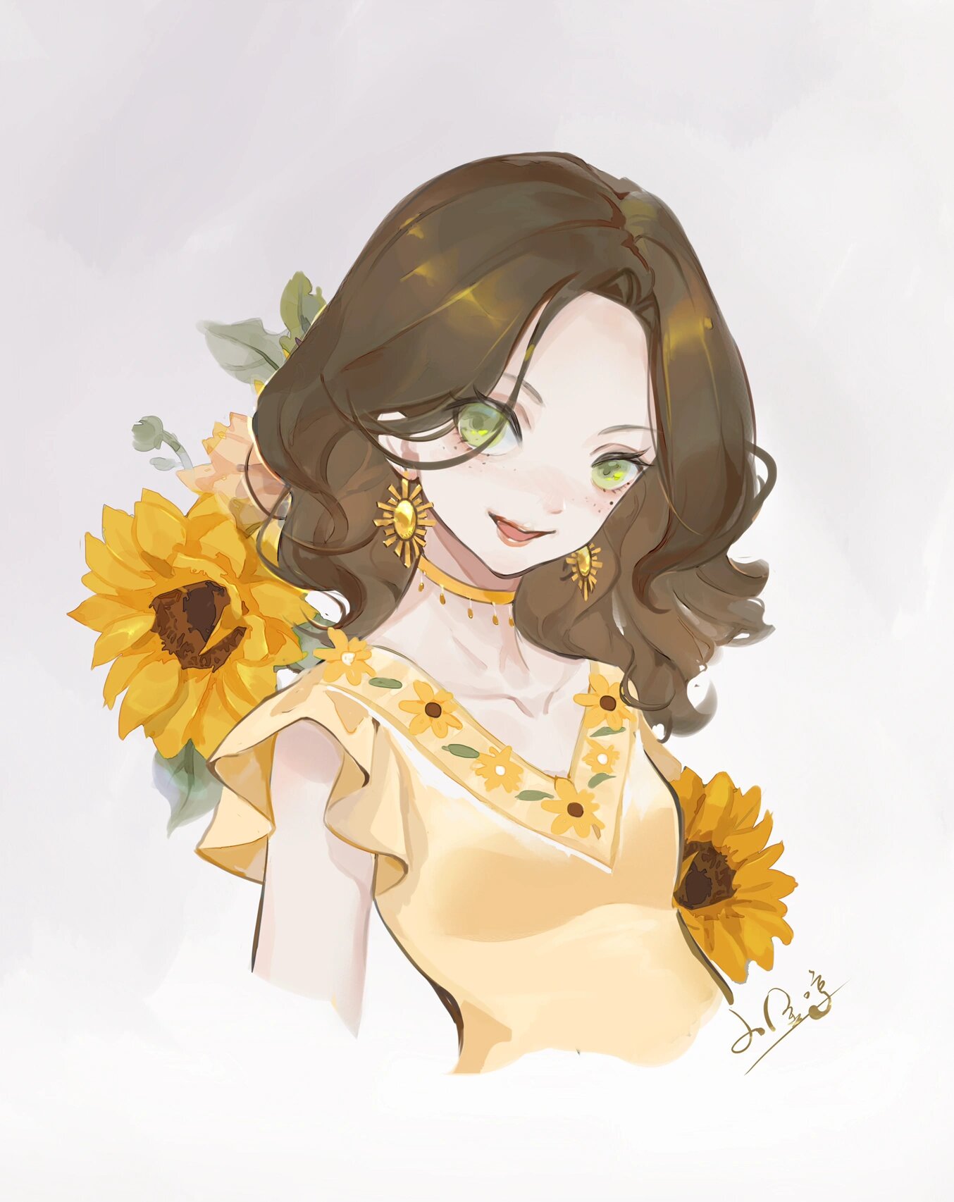 鲜花拟人化合集(一)图