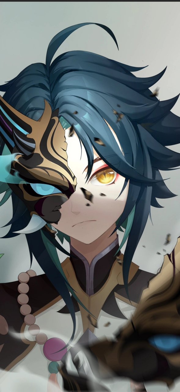 画了原神魈同人