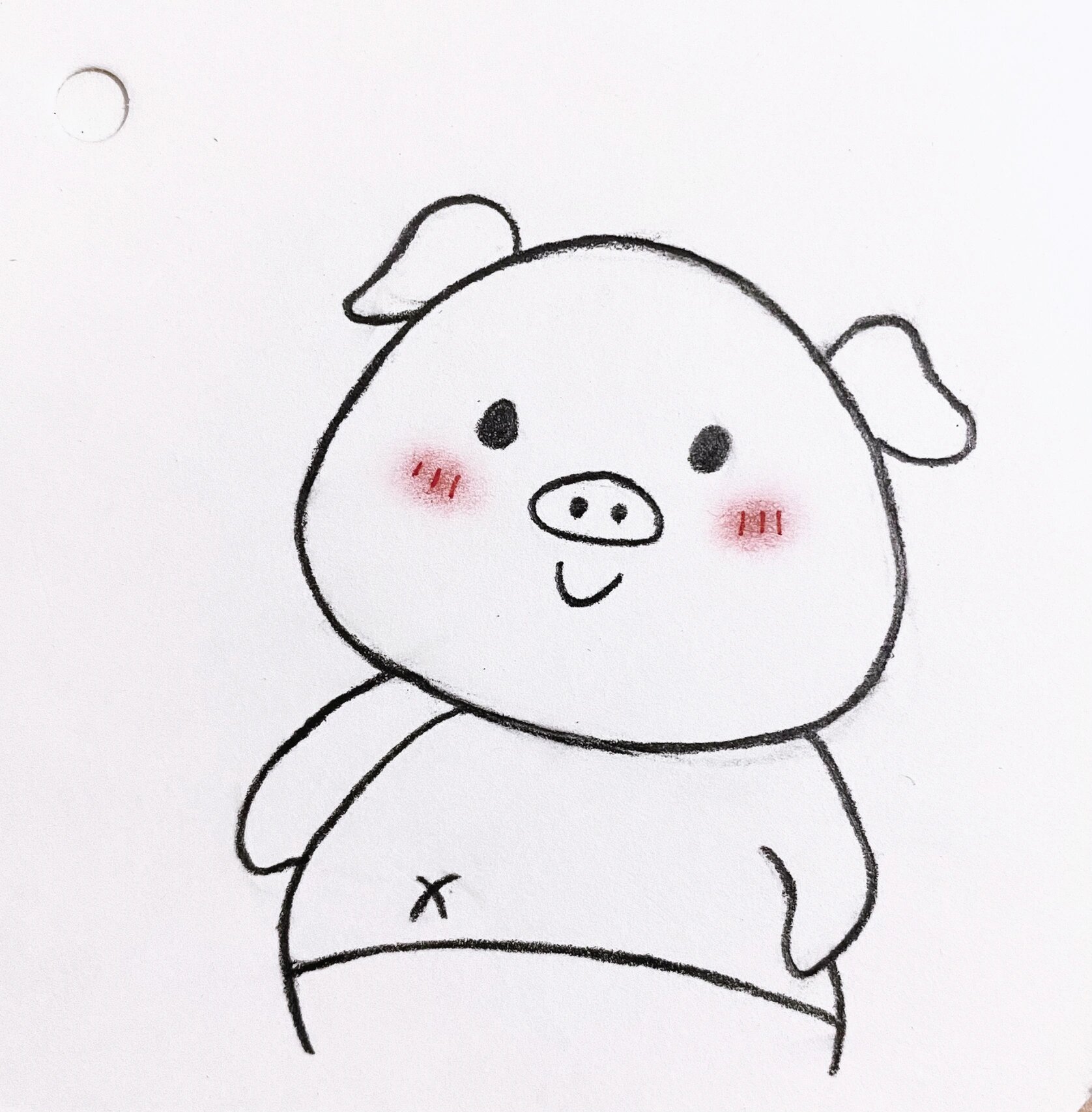 对,我没胖!猪猪99 简笔教程99