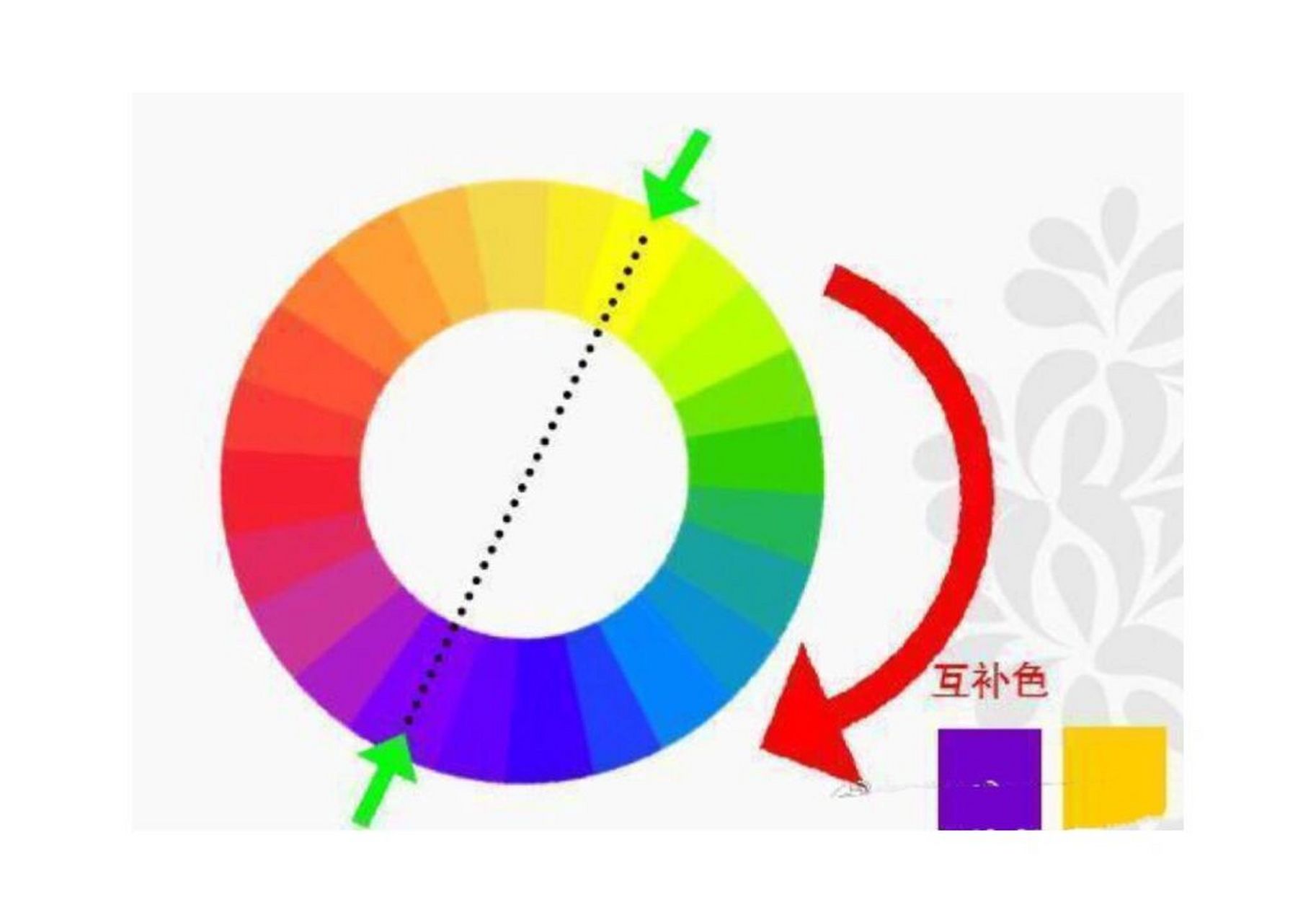 蓝色橙色对比色图片