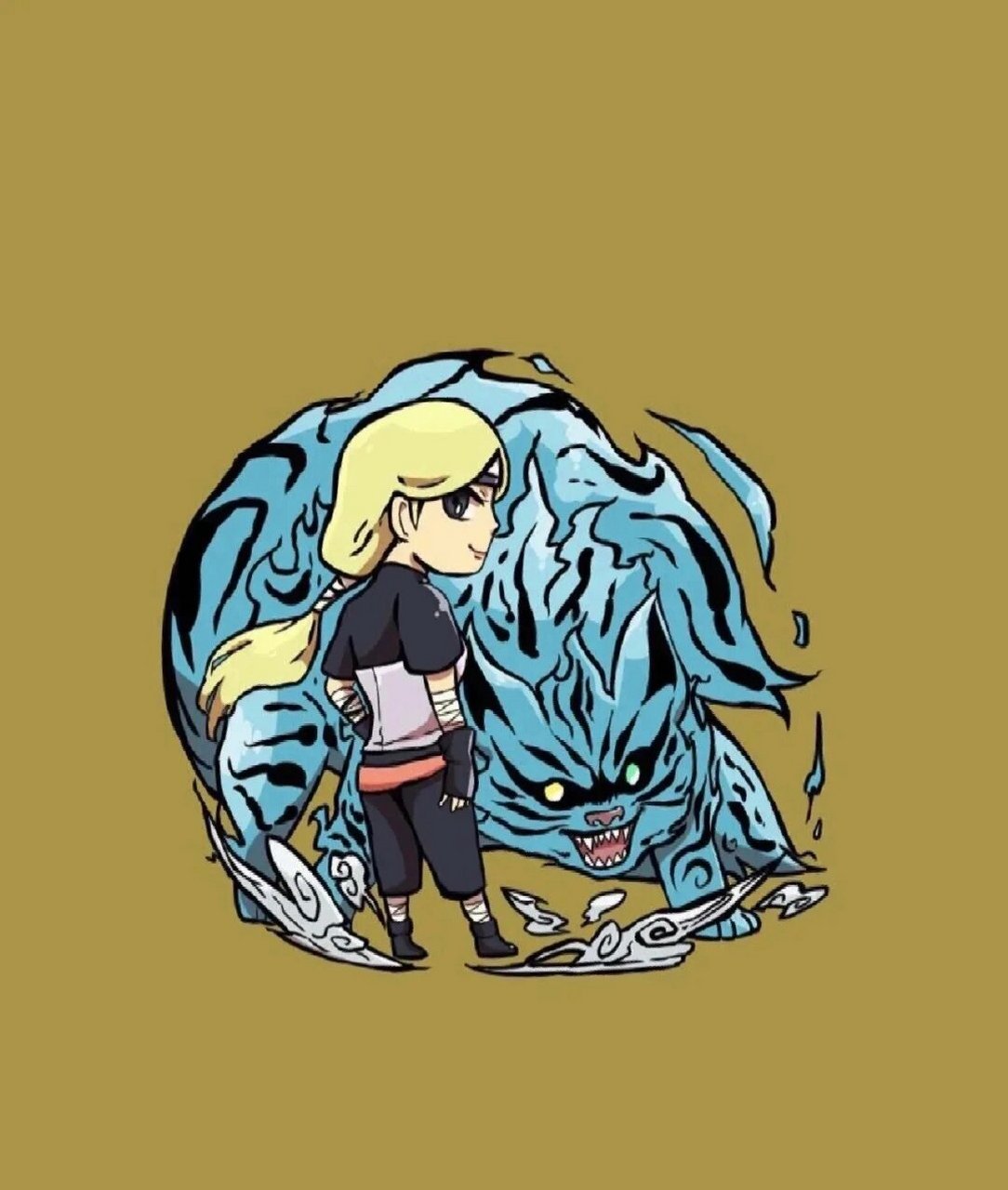 火影忍者1～9尾的头像