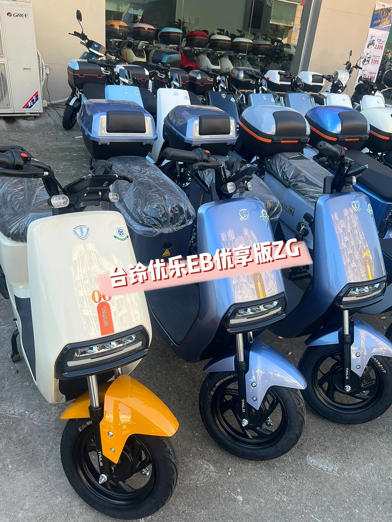 台铃优乐eb优享版zg 48v15ah 真空胎/前后鼓手 语音防盗/尾箱 新国标