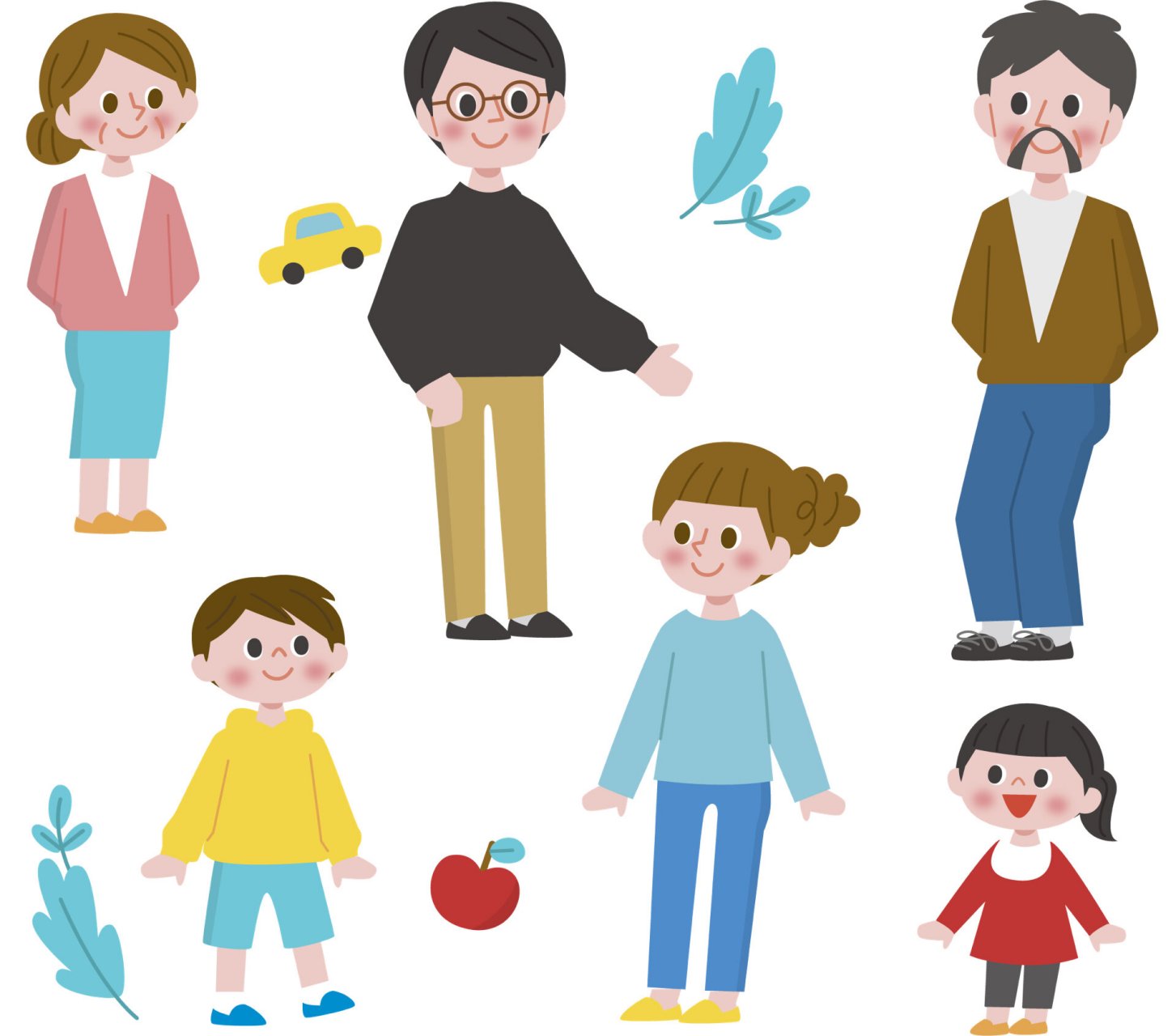 幼儿园素材94我的一家人,我爱我家,我的家 幼儿园作业,我的一家人