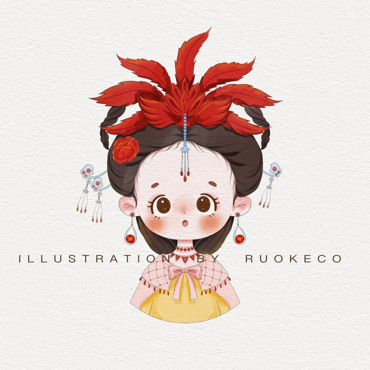 ipad仿水彩头像|女儿国国王 准备画86版西游系列女施主,大家觉得怎么