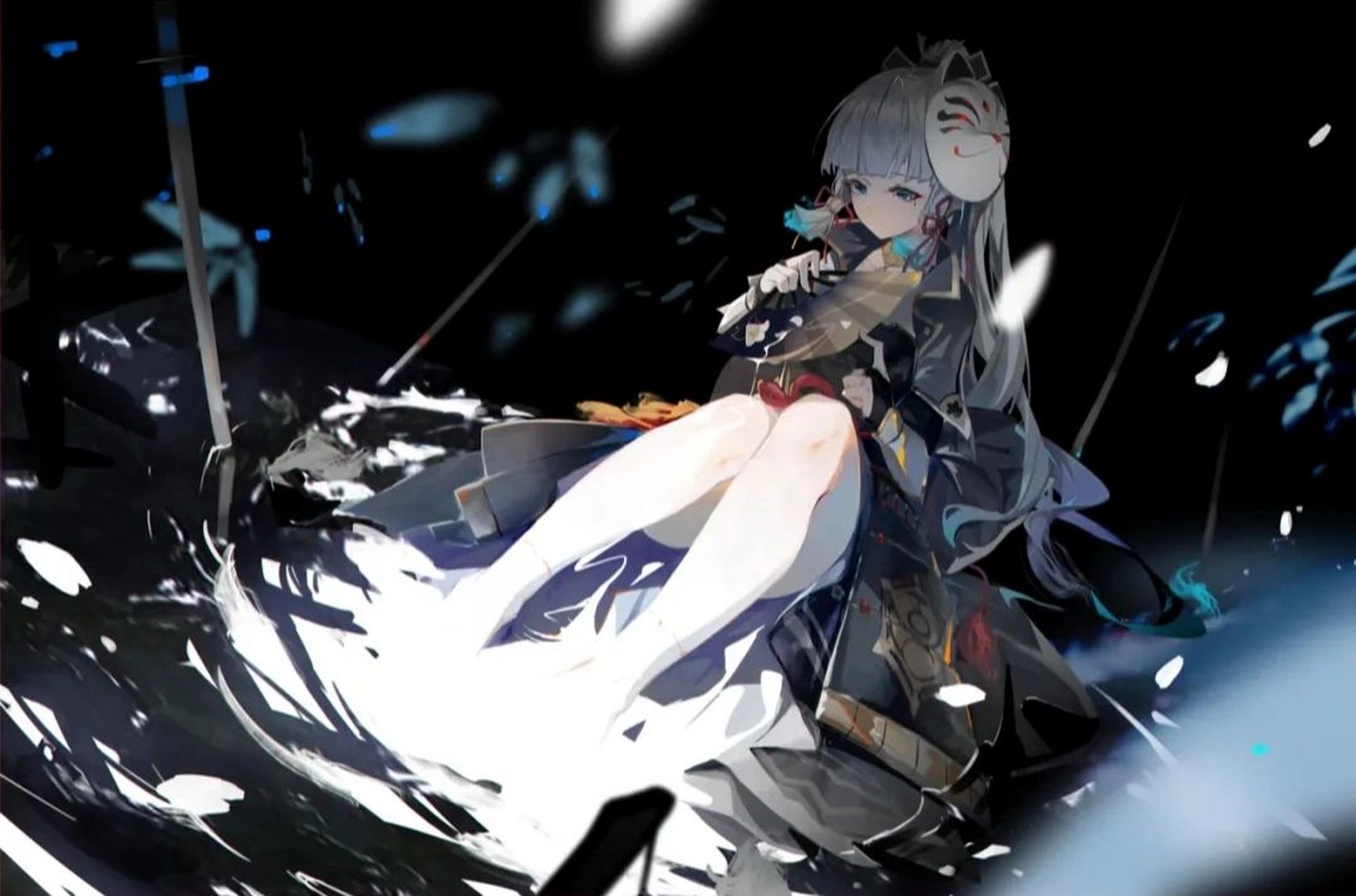 原神神里绫华美图⑵ 再来一期大概就完事儿啦 不过凌华的美图雀食不多