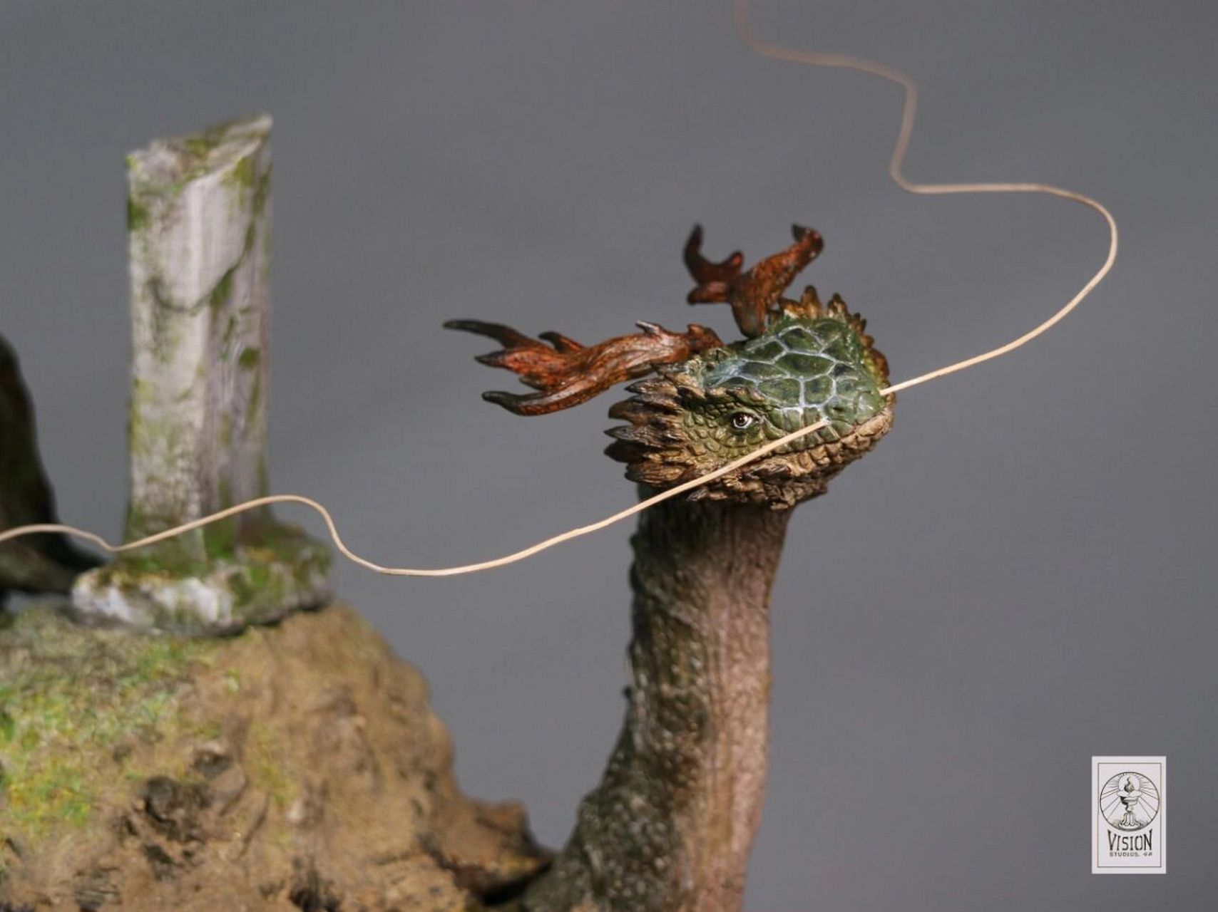 龙生九子之赑屃 这是我2019年做的,也是我学会做模型的第一个作品