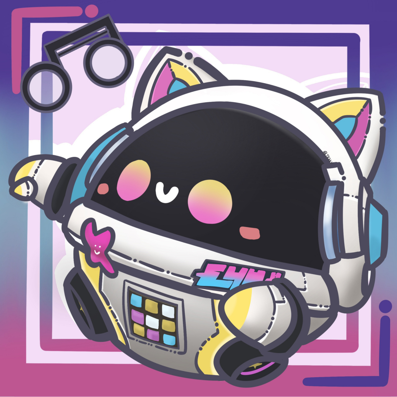 蛋仔派对头像/机械鼓手贝克来啦 心心念念想抽的贝克抽不到既然游戏得