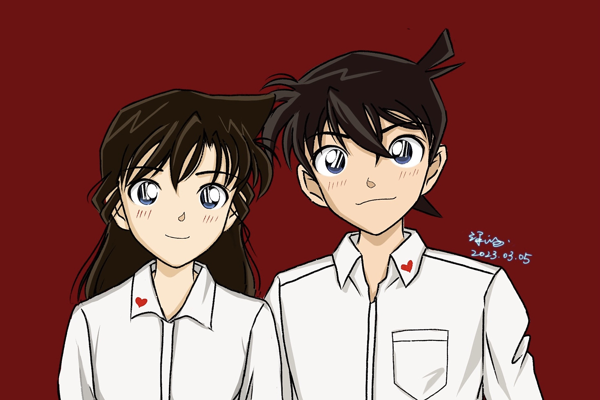 新一小兰领证照 请新兰赶紧结婚,谢谢