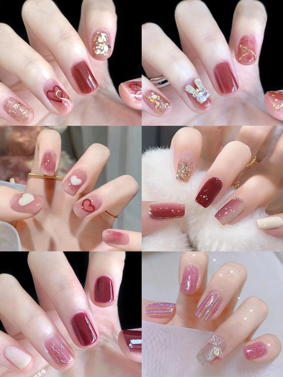 秋冬可爱显白穿戴甲💅学生党气质美甲