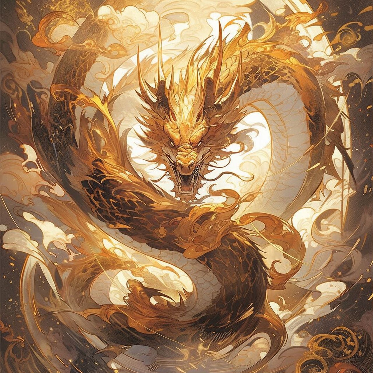 中国神话金龙,龙族的最高王者!