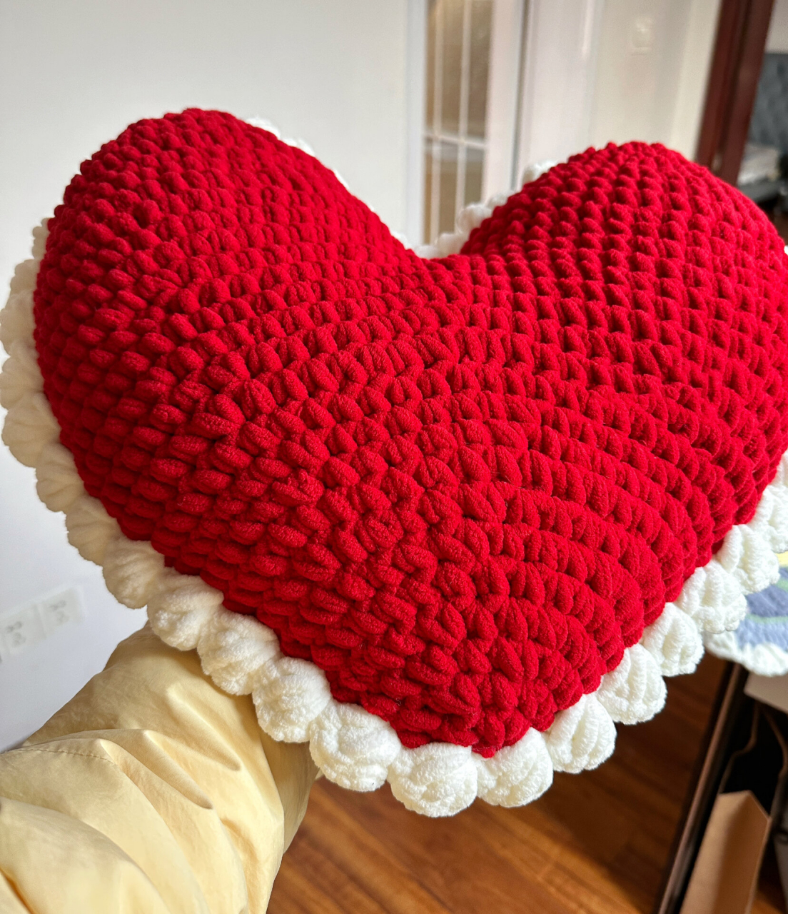 消灭冰条线之爱心78大抱枕(附图解) 超级实用的爱心大抱枕哈哈,还