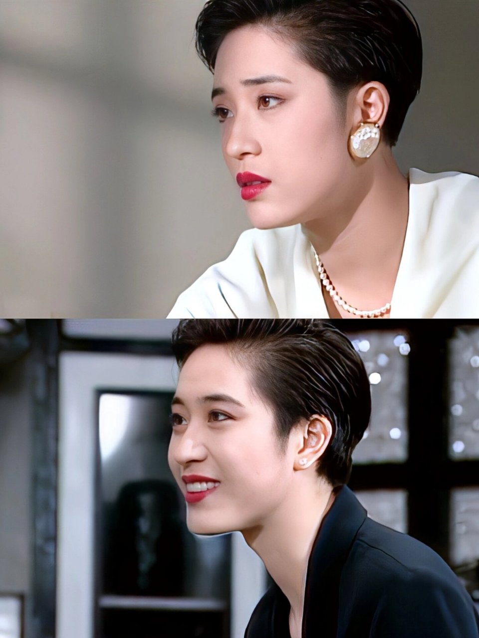 90年代tvb陈法蓉78复古港风短发千金 三十年前的《巨人》堪称陈法蓉