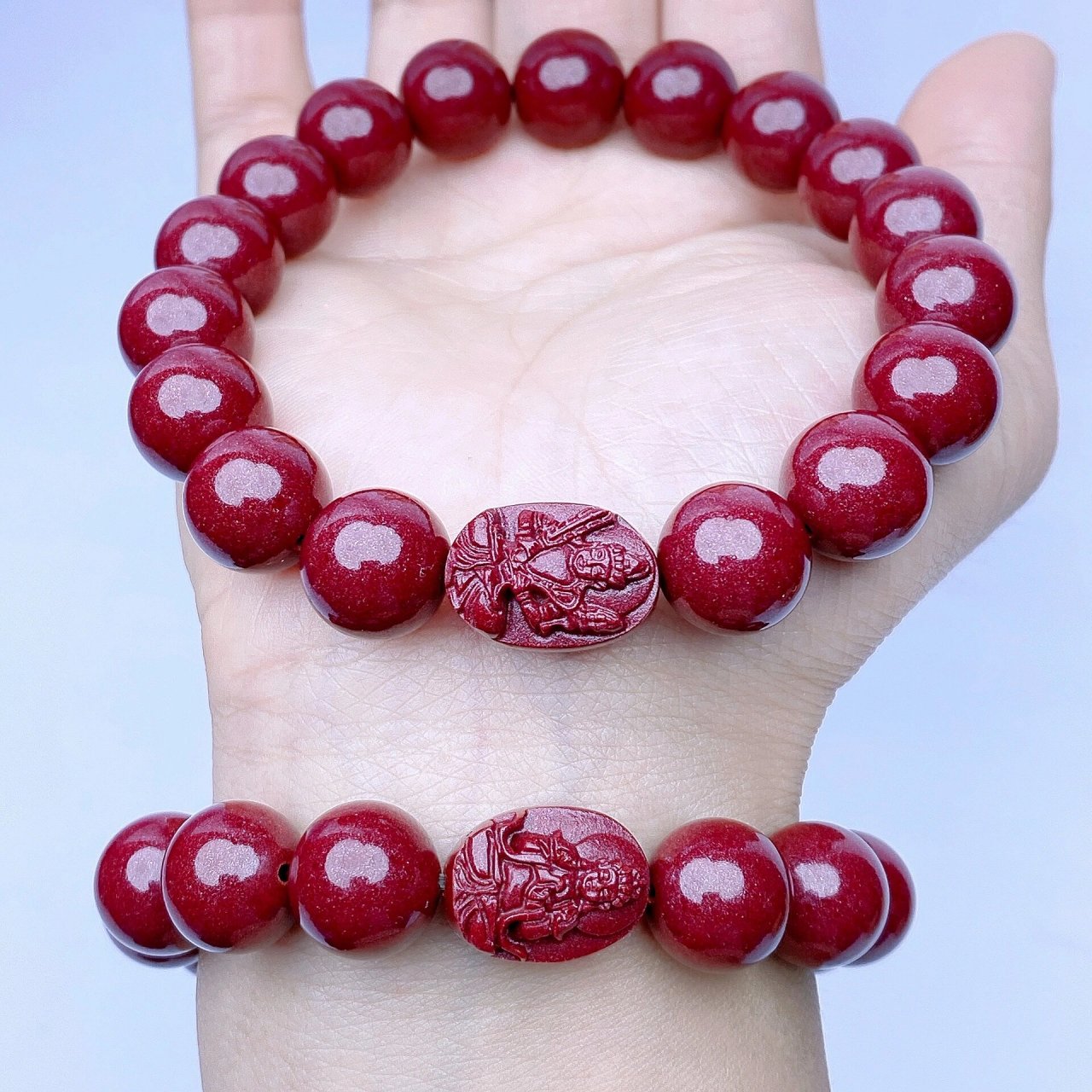 高含量保真朱砂本命佛手串 #紫金砂# #朱砂# #高含量朱砂# #朱砂手串
