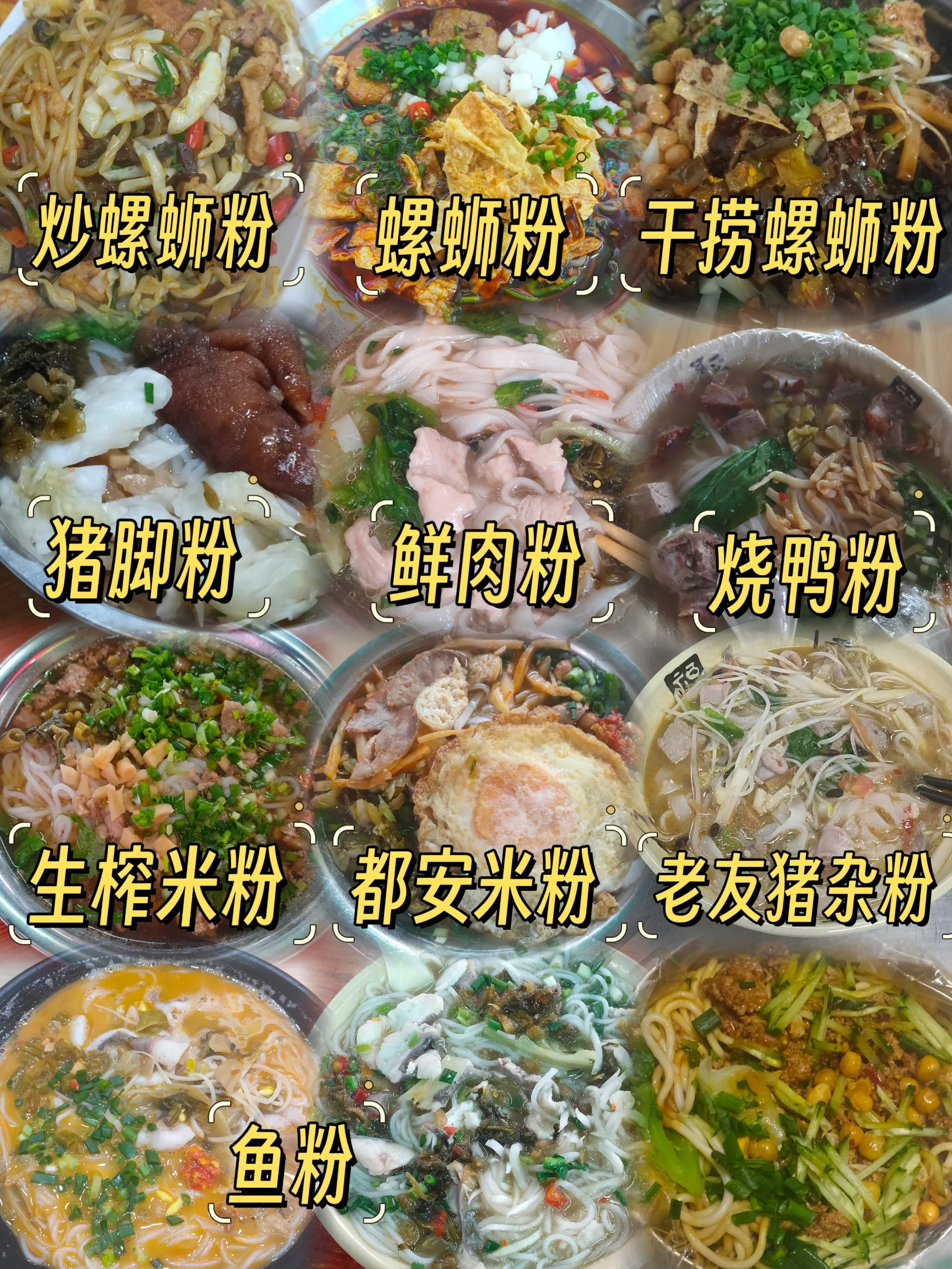 但除了螺蛳粉还有很多特色的粉,也是好好吃的,例如:南宁的老友粉,桂林