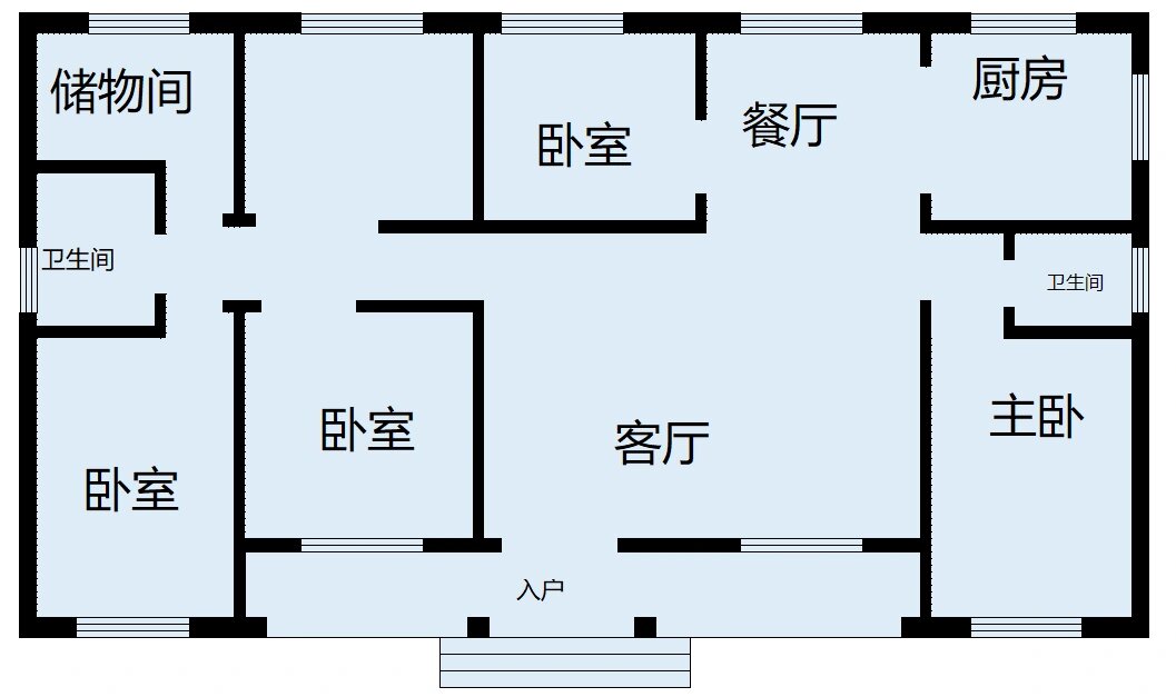 农村建房 excel自制简易图纸