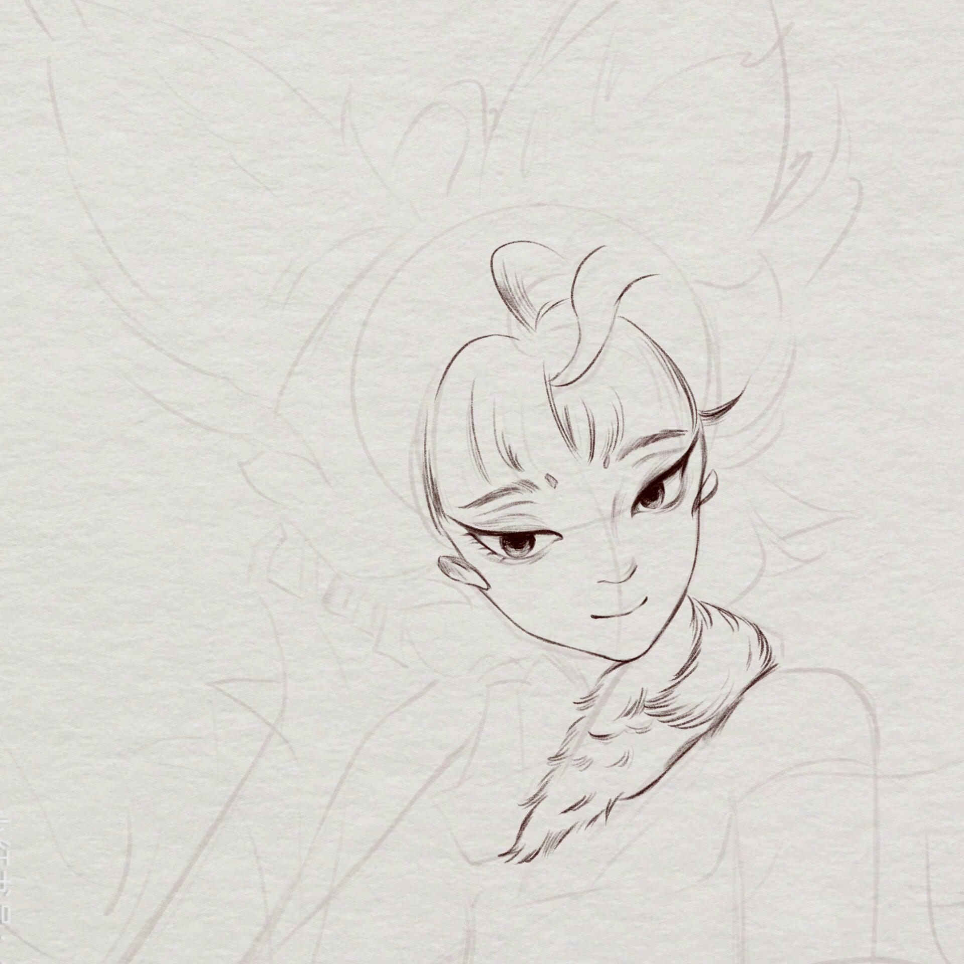 教你画王者荣耀英雄——妲己(附过程图)