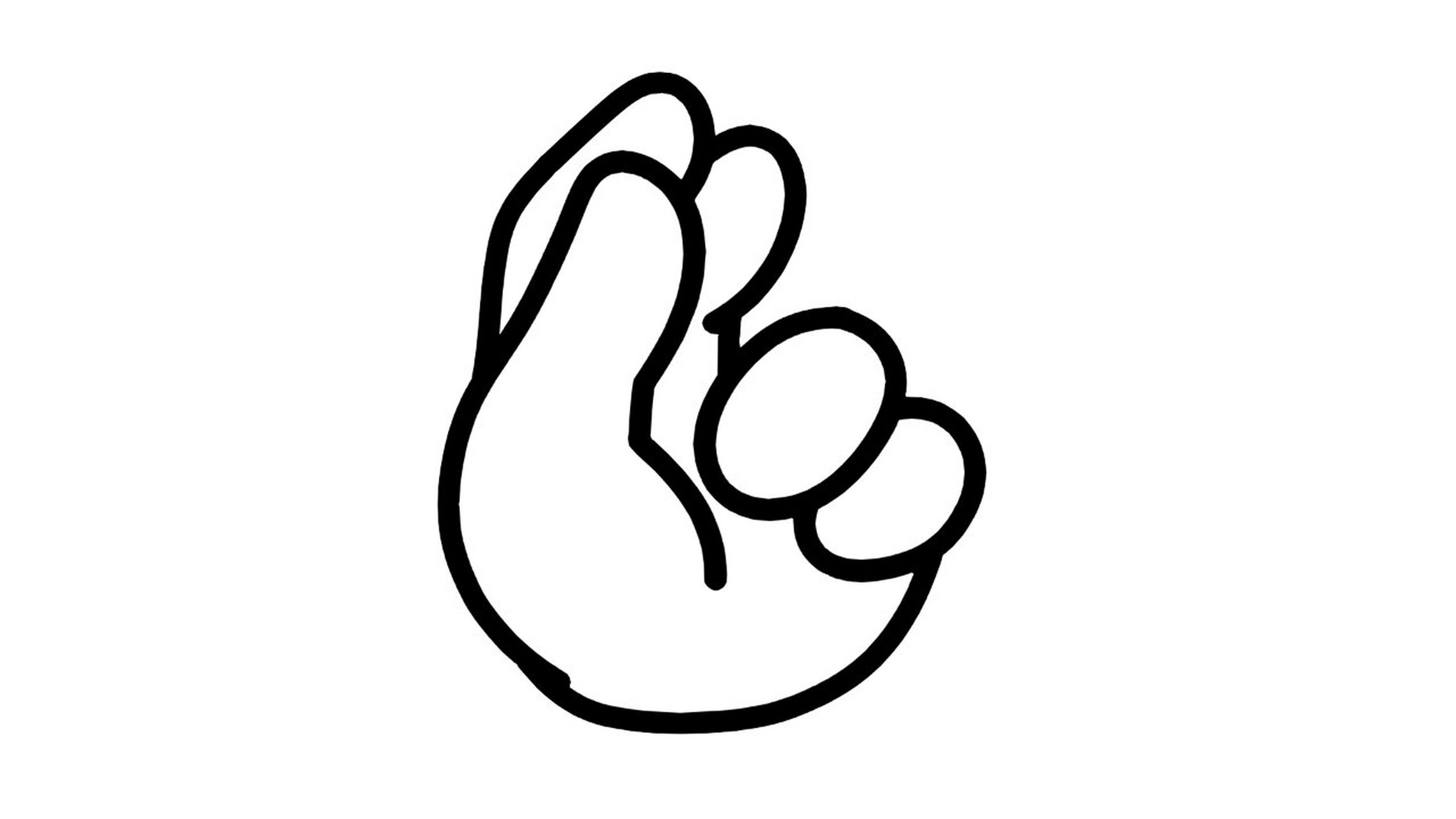 【简笔画素材分享24】不同手势代表的数字 分享9款数字手势高清线稿