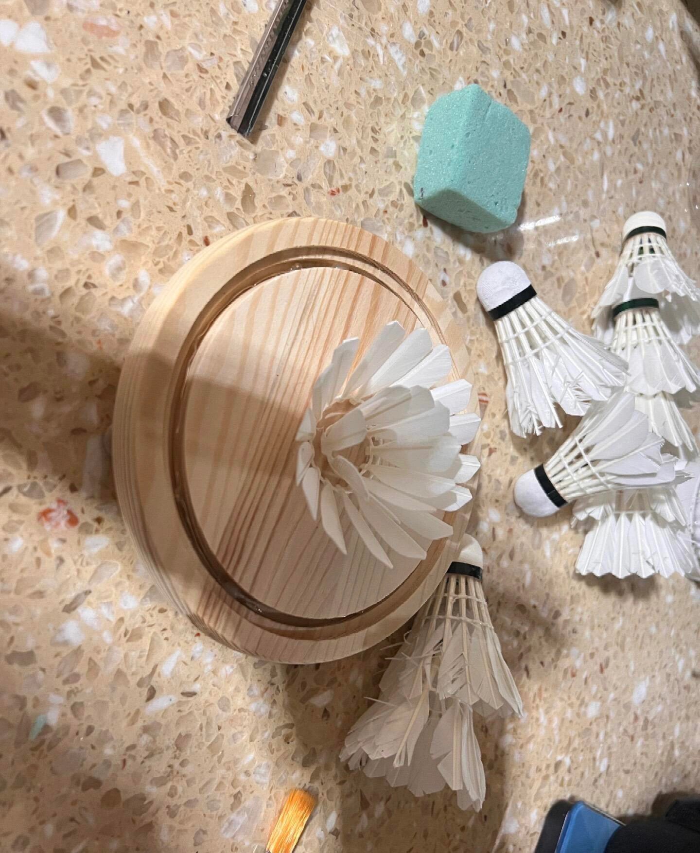 羽毛球手工 艺术品