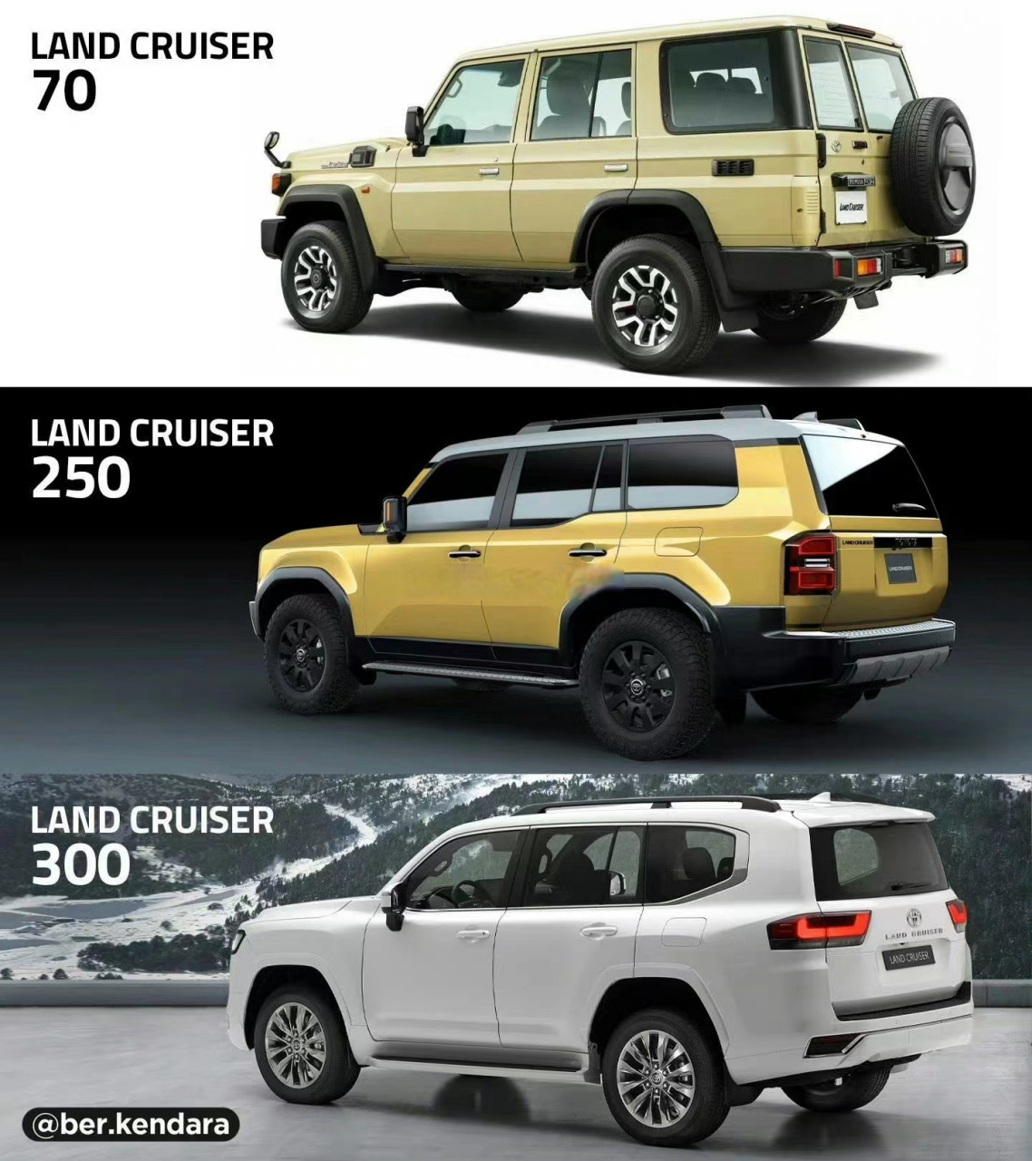 三款牛头越野车~~~没想到的是lc76居然也有改款,而且还正式提供了自动