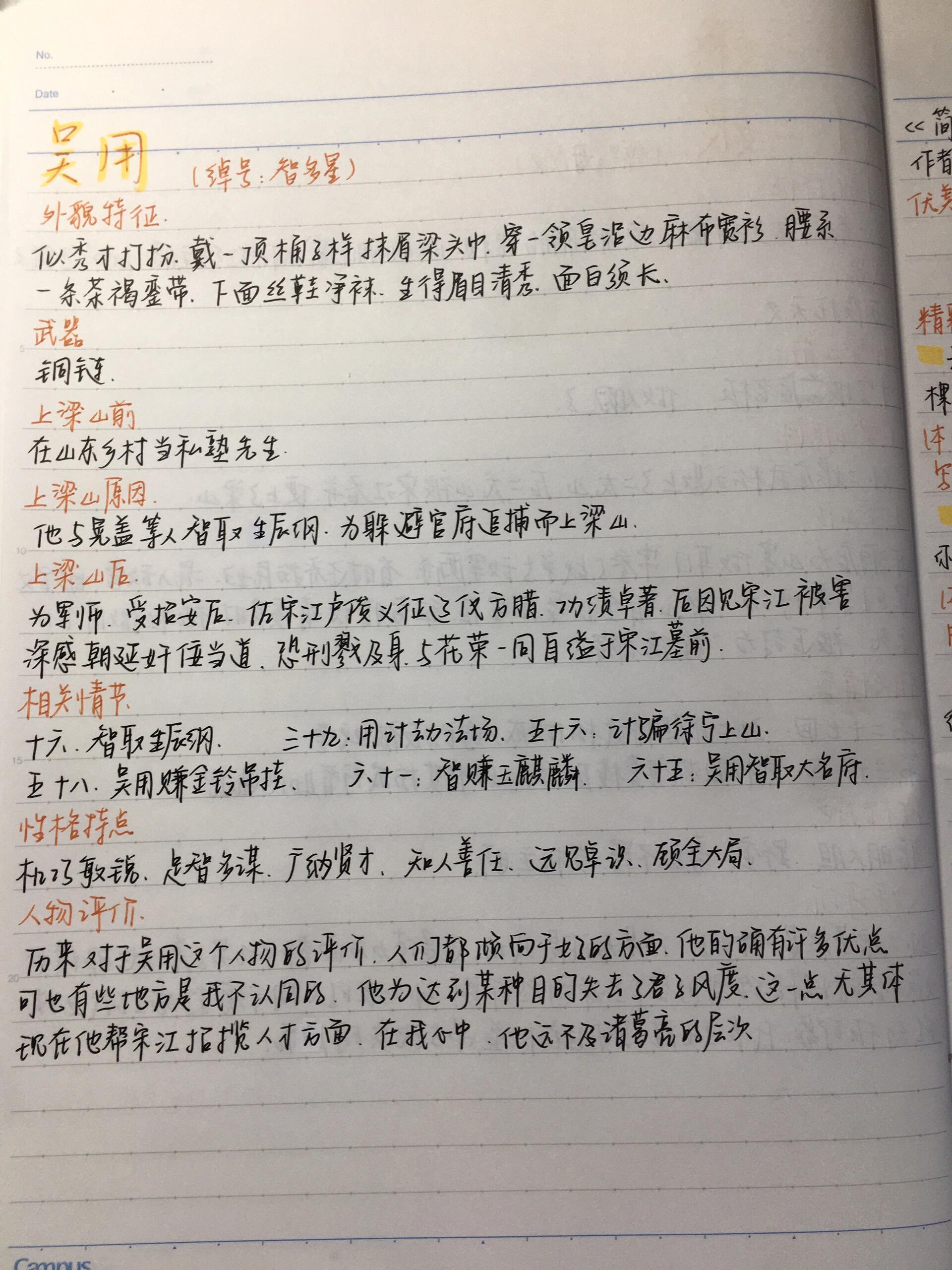 吴用孙二娘人物知识卡片