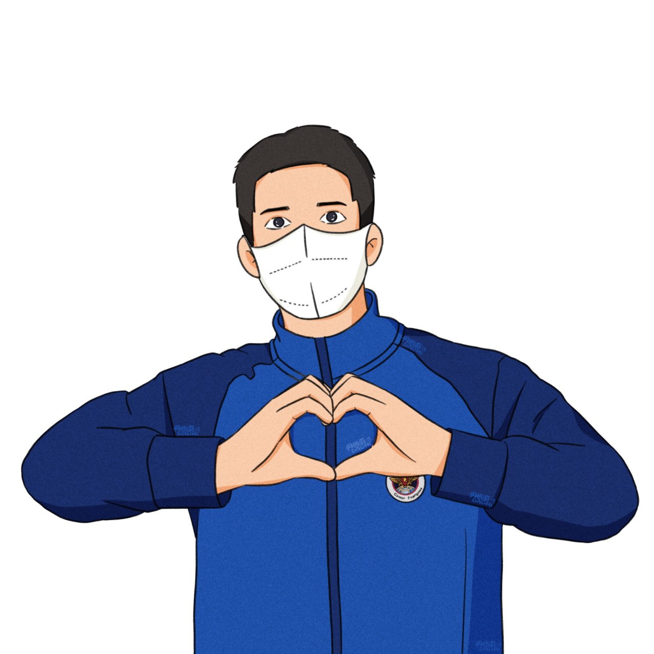 消防员蓝朋友头像 鲜衣怒马是少年,戎装在身护国安.