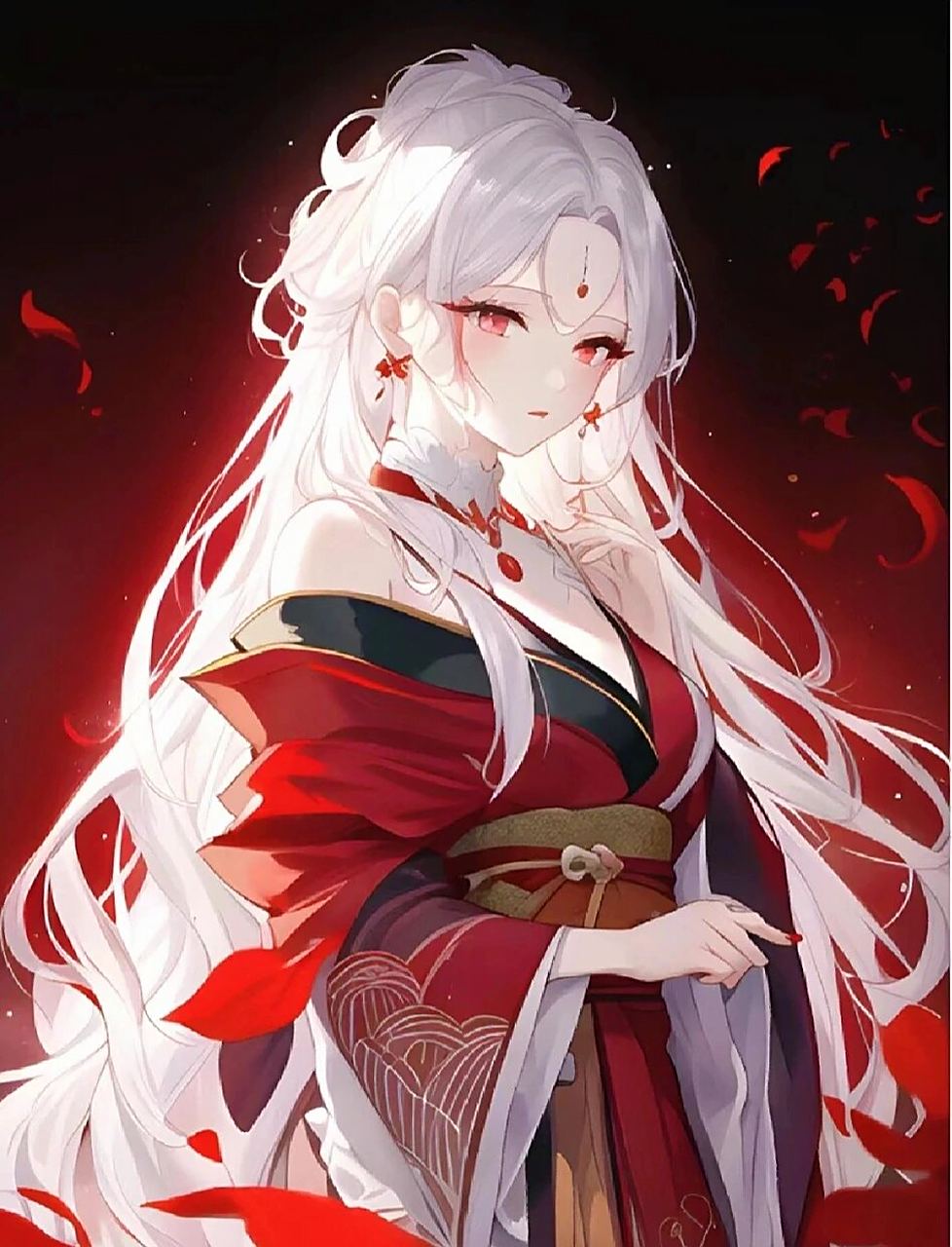 霸气高冷彼岸花女生头像