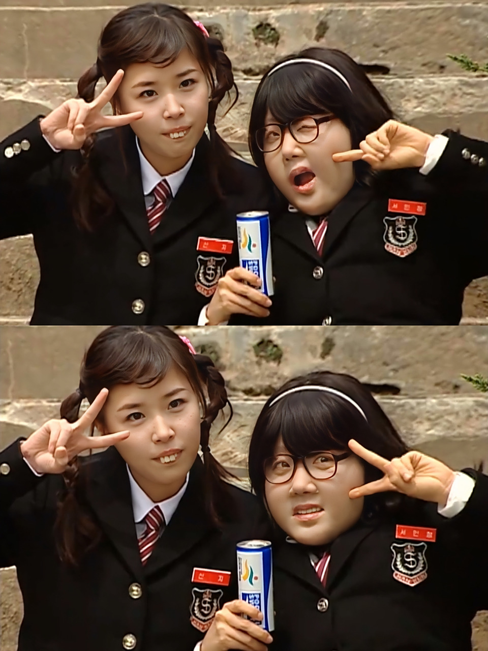 这里是《搞笑一家人》大龅牙申智 胖胖女敏静   	 喂 你怎么了 不要你