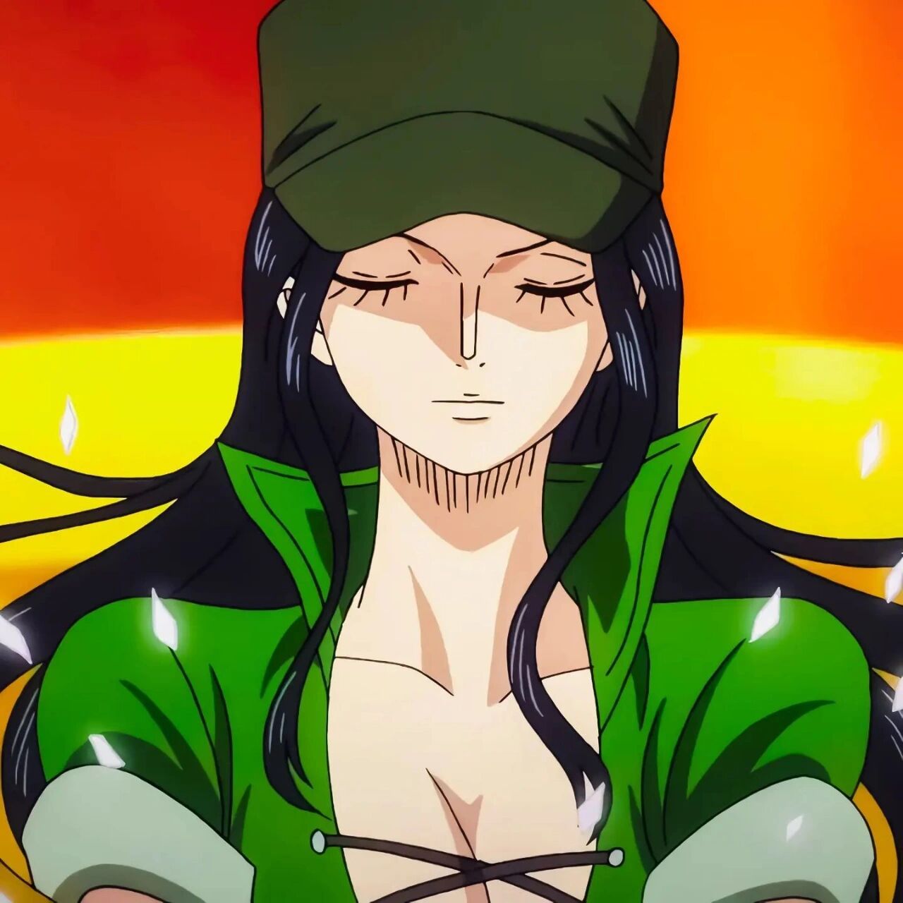 罗宾酱 这套绿色的衣服真的太爱了