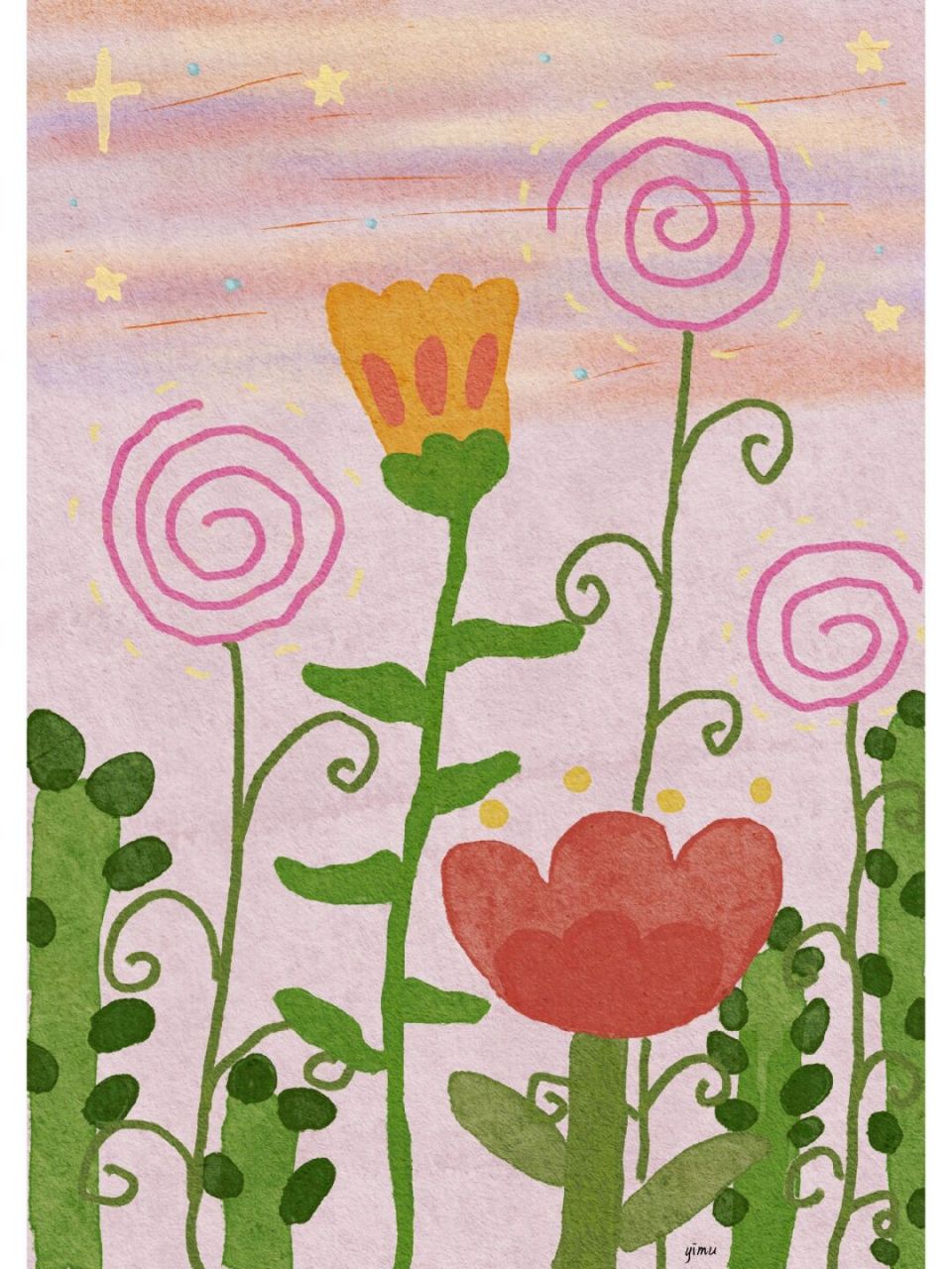 在心里撒了一把种子,长成了一片花园.