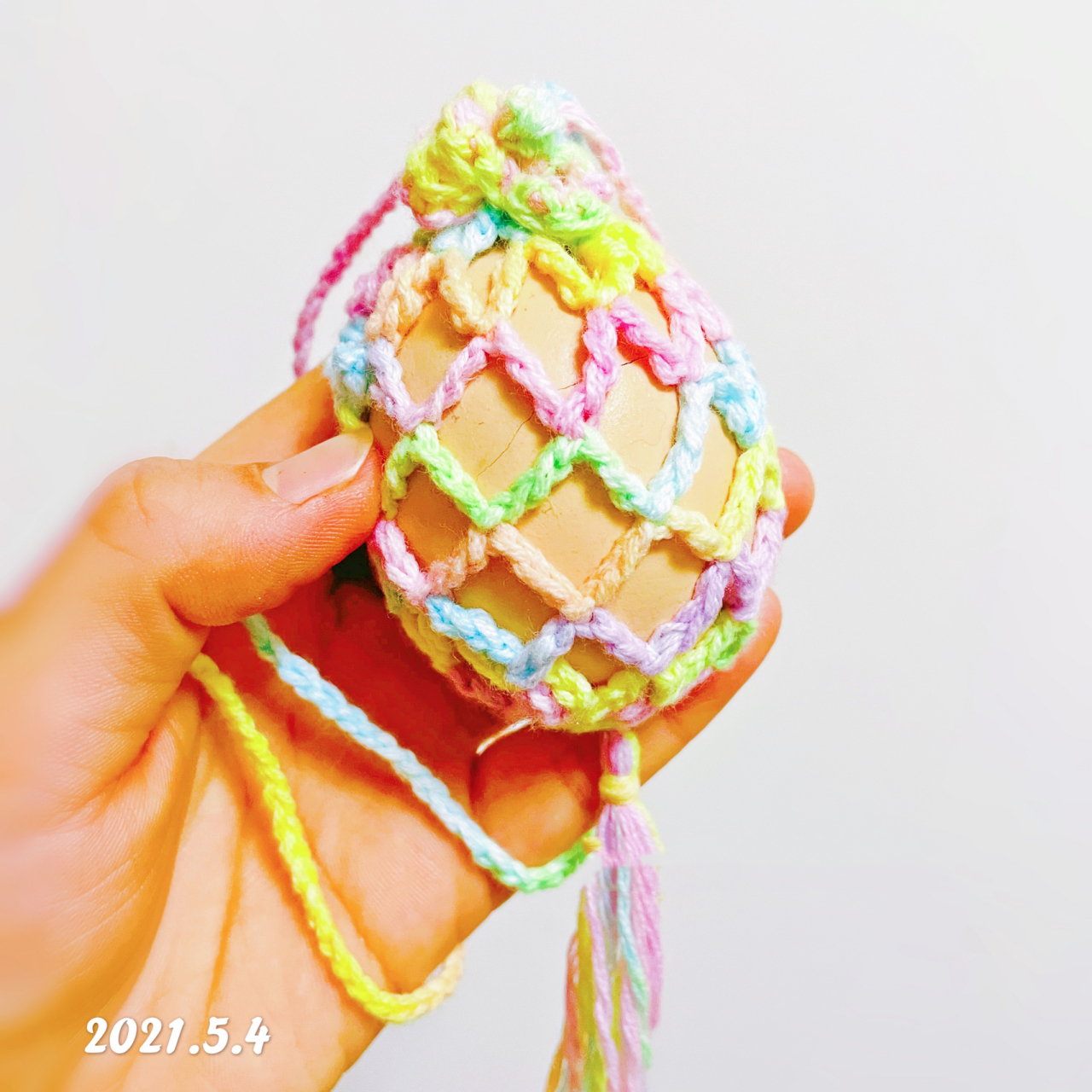 【钩针小物】626266之立夏蛋套蛋袋蛋兜(附图解) 明天就立夏了