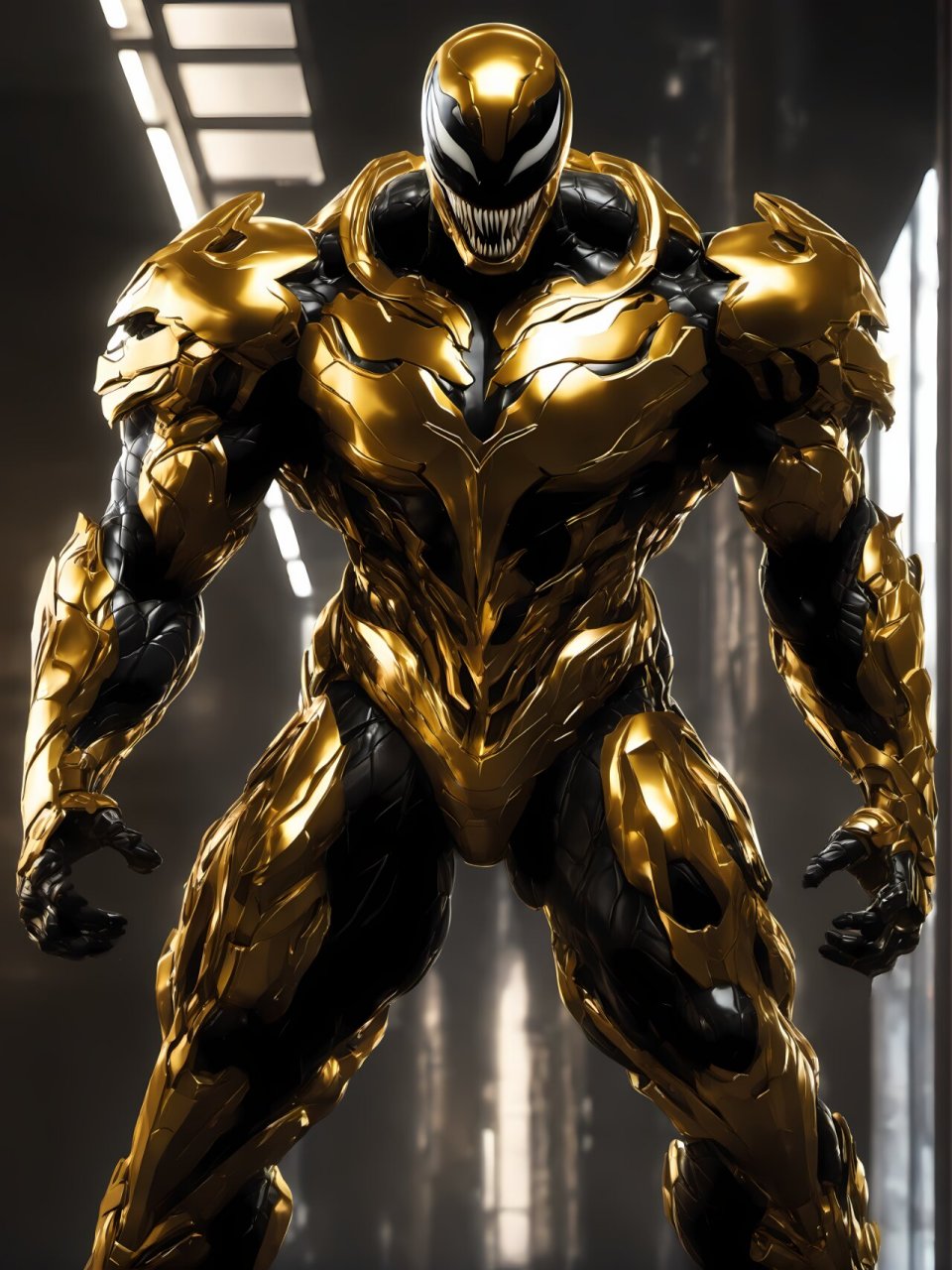 漫威宇宙 毒液 金色战甲 共生体蜘蛛侠