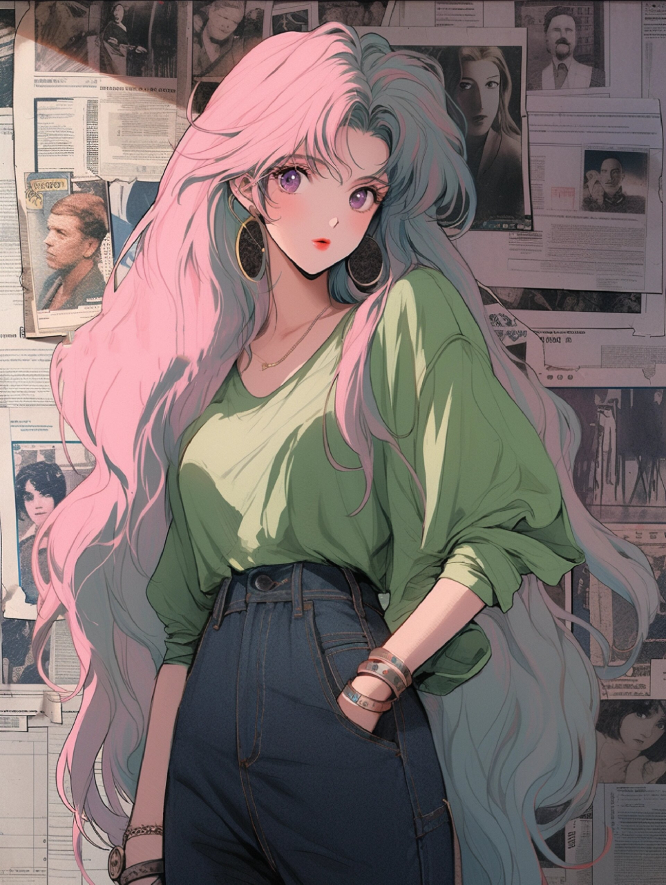 旧漫港风|女头 当壁纸也好看