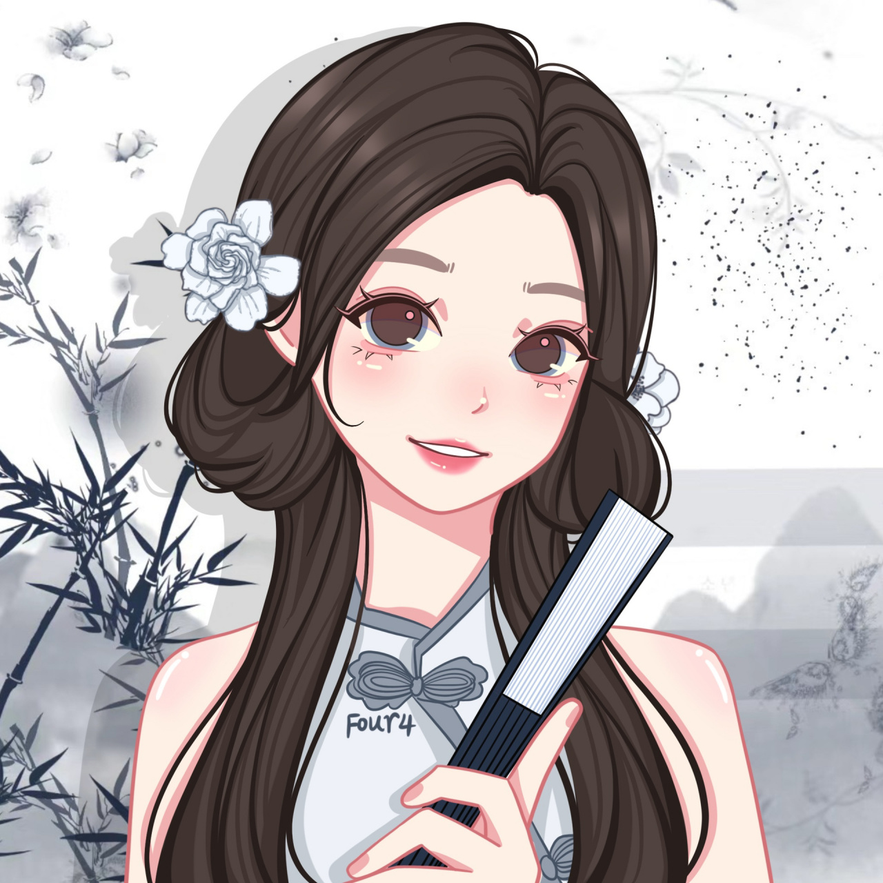 卡通头像|一个欠了很久的古风无偿 (禁言中) 画的是这个小仙女 93