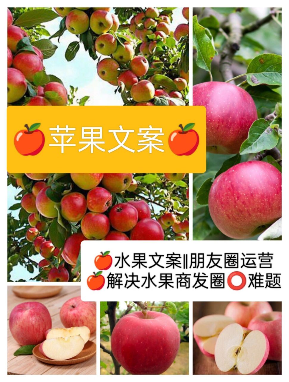 96苹果文案‖朋友圈运营 96"苹"安是福,"果"然了得.