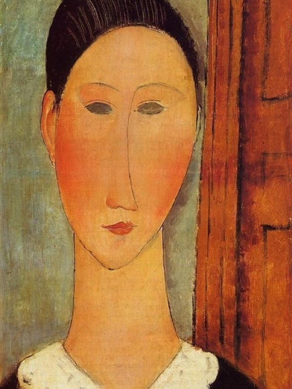 56 莫迪利阿尼是用线的行家,素描家和样式主义画家.