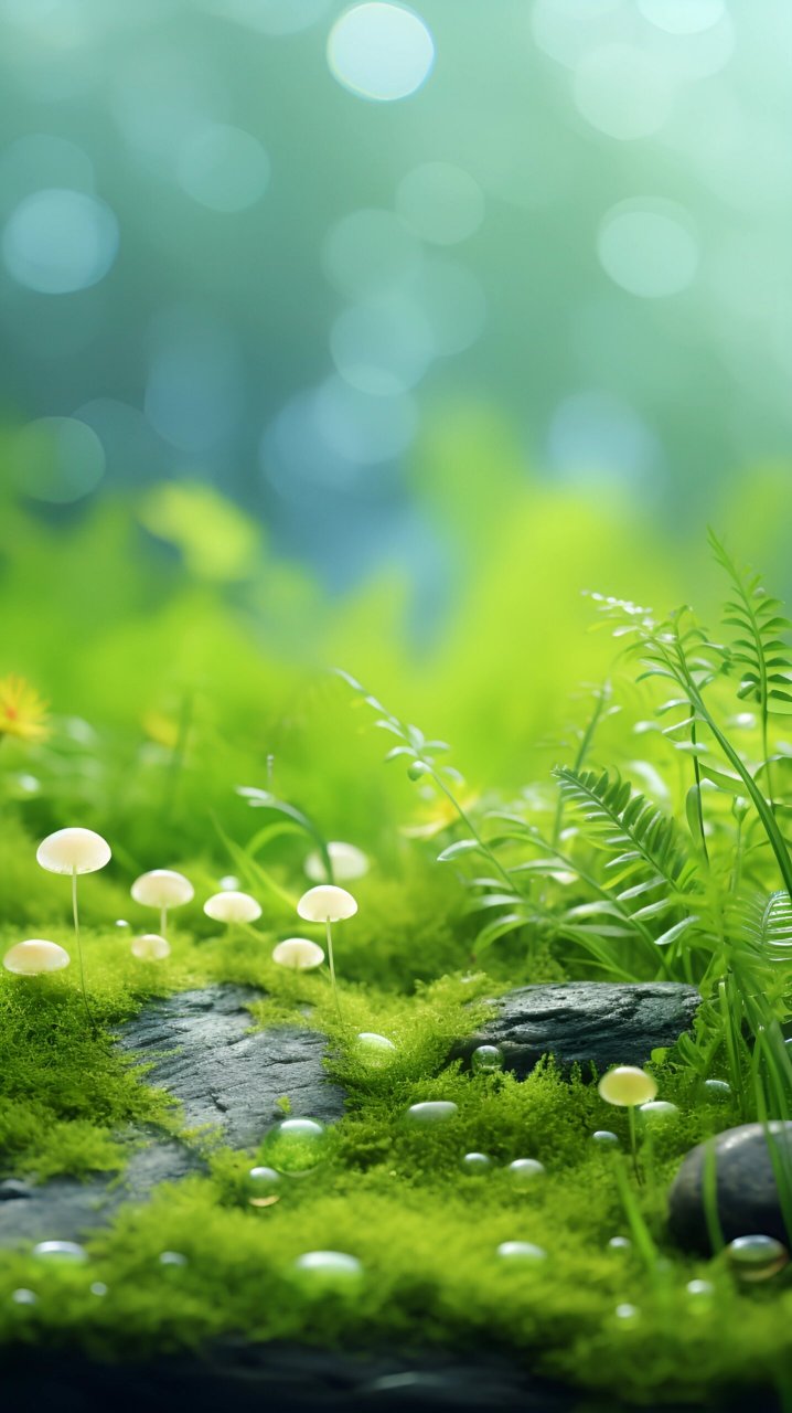 绿草壁纸 你逆光而来 配得上这世间所有的完美.